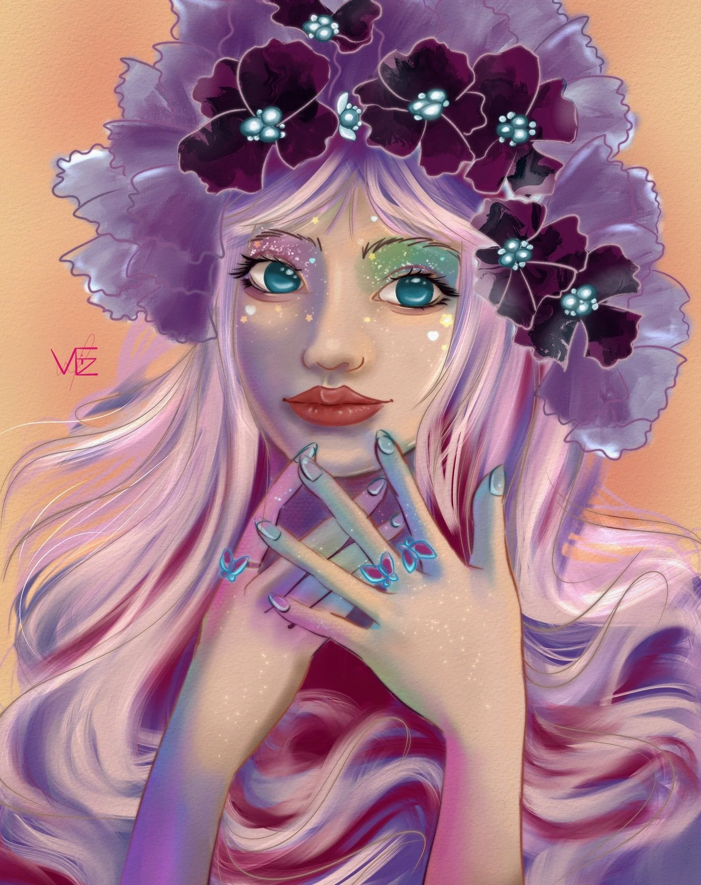 A little redo of a previous drawing, hated the lips and colours a little bit. Still not great but better than before.