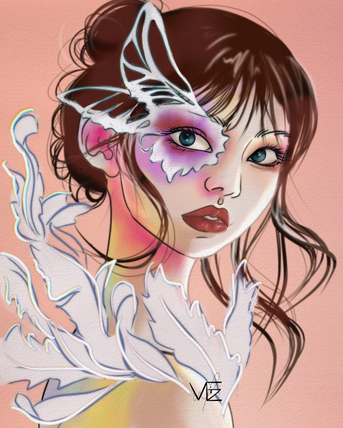 Uploading something from a few weeks ago. I still need practice with hair.. I just can&rsquo;t be bothered 😂