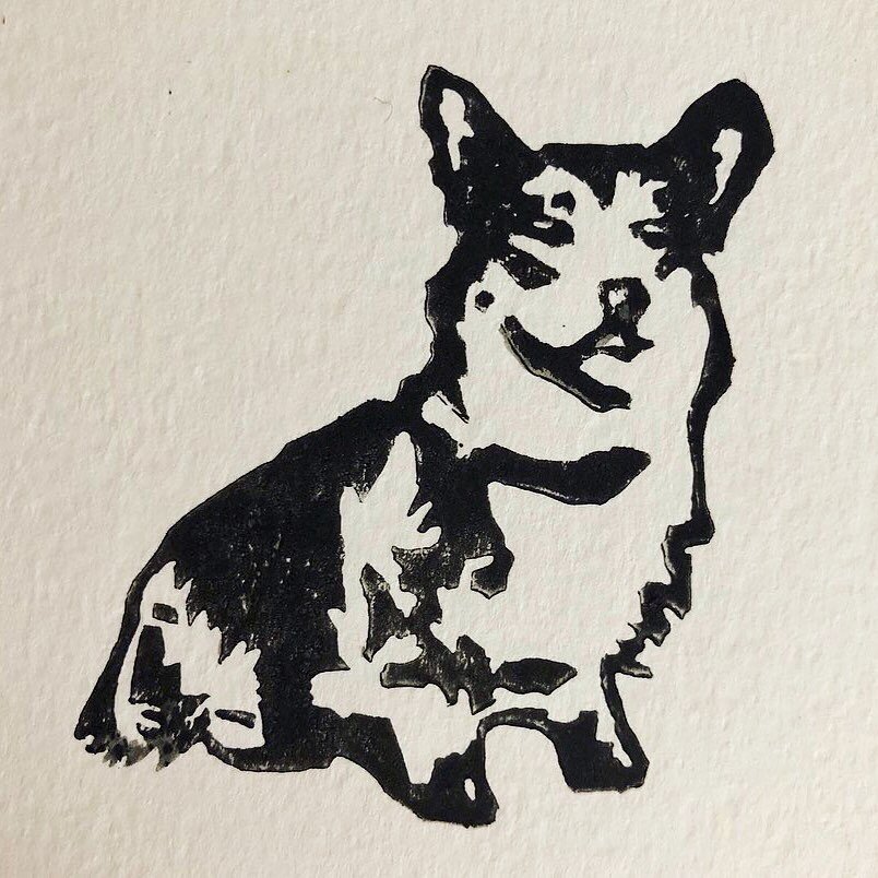 Who doesn&rsquo;t love corgi-themed stationery?!? Buy 📚Bob Comes Home📚, get an adorable block-printed corgi thank-you card!