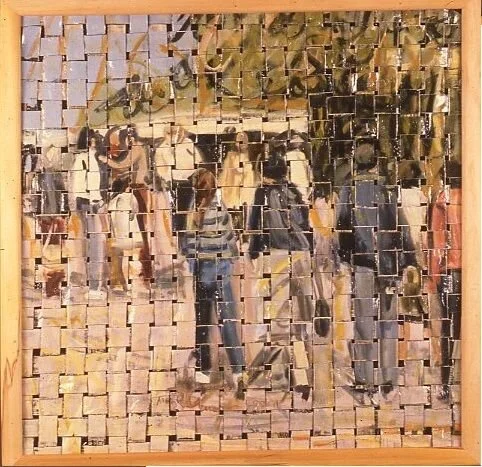 Crowd
1x1m
Oil on canvas encapsulated in resin
Artists collection
