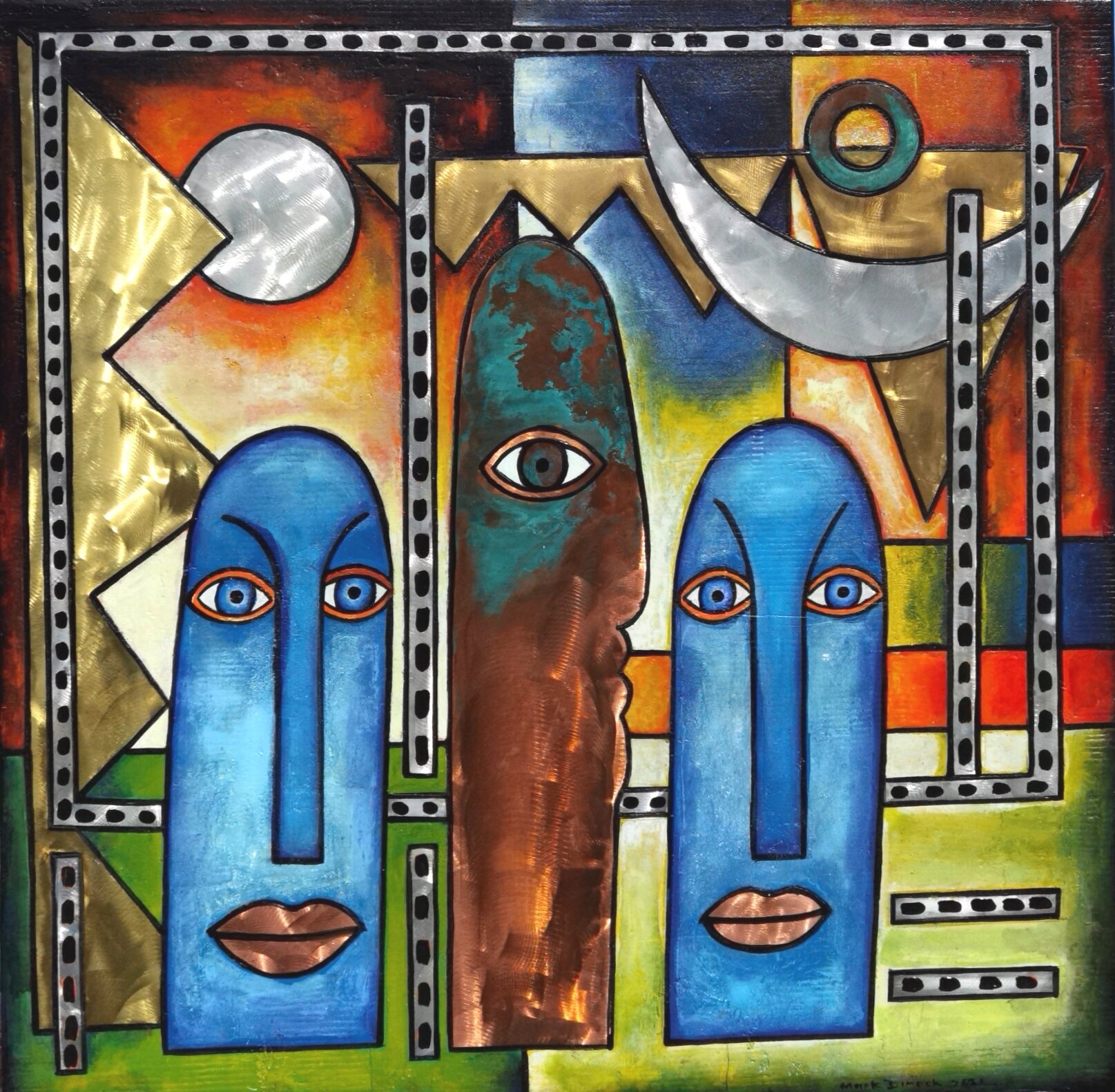 Three Wise Men Orange - Signed Limited Edition Prints