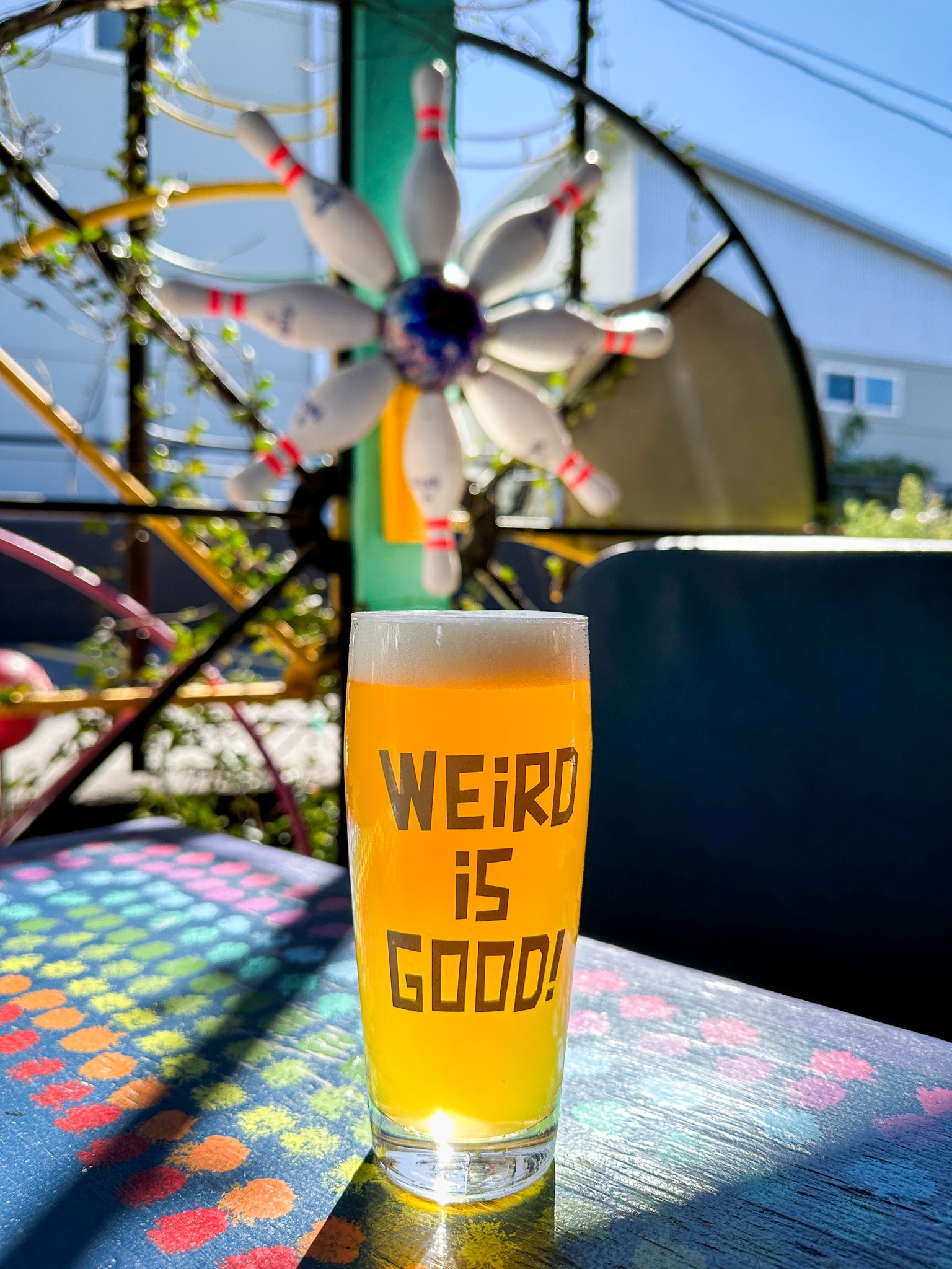 light beer outside
