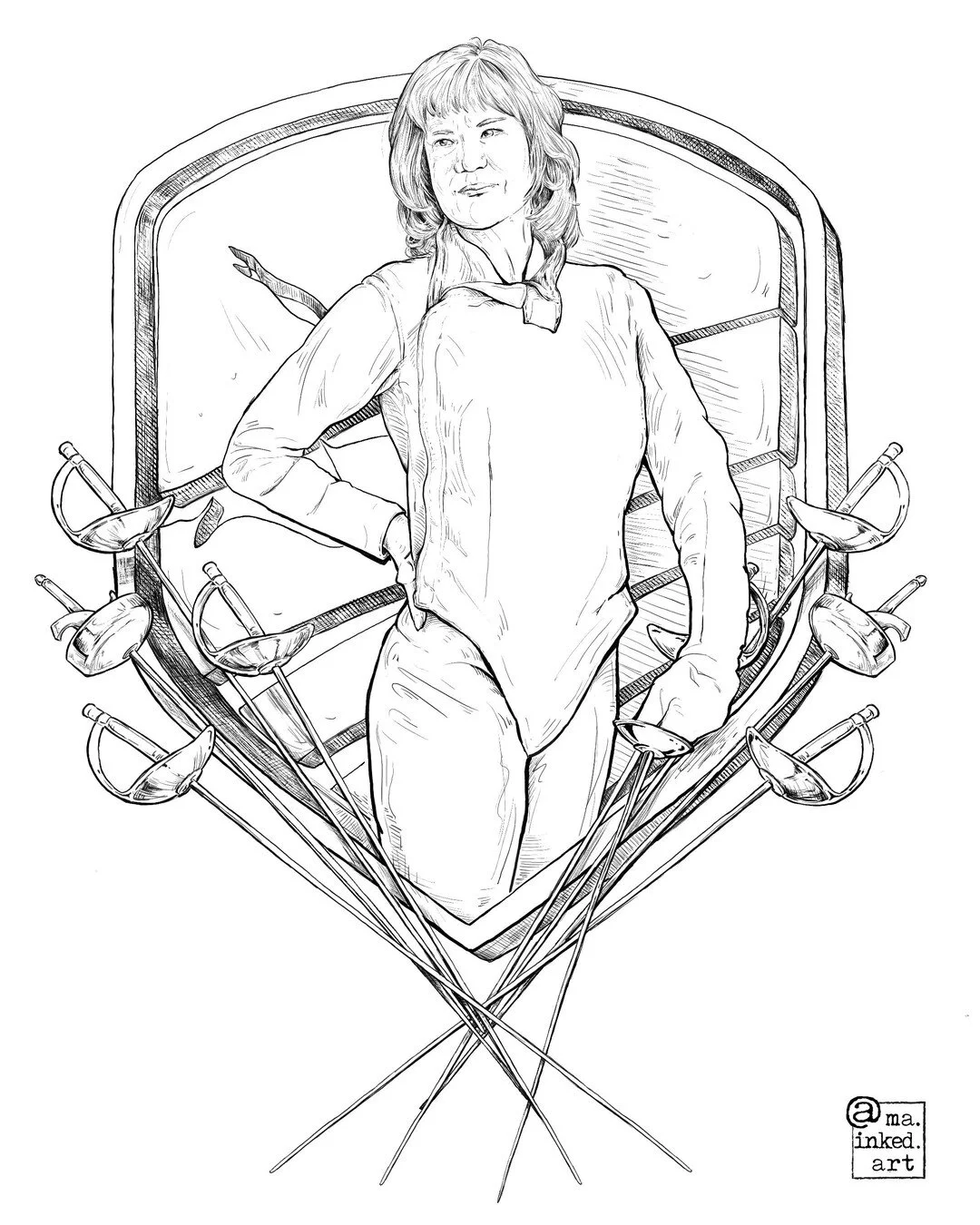 🇺🇸1980 Olympian
👑2000-2004 President US Fencing
♀️ One of the first two women to obtain international referee licenses
🎓Doctorate in Educational Administration
 
I recently featured two amazing Olympic saber fencers (Dr. Kamali Thomspon and Ibtih