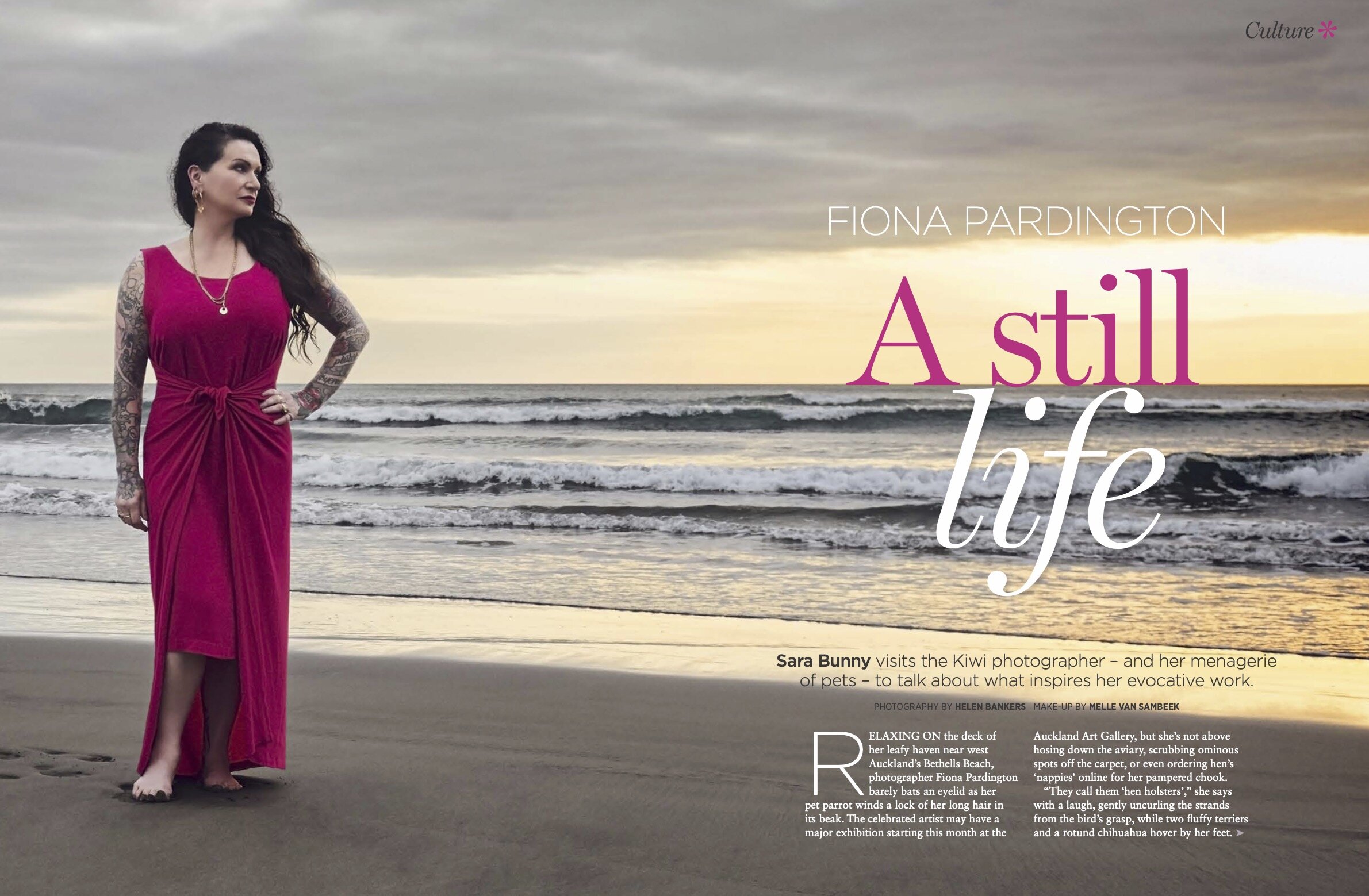 Australian Women's Weekly (NZ Edition) , artist Fiona Pardington