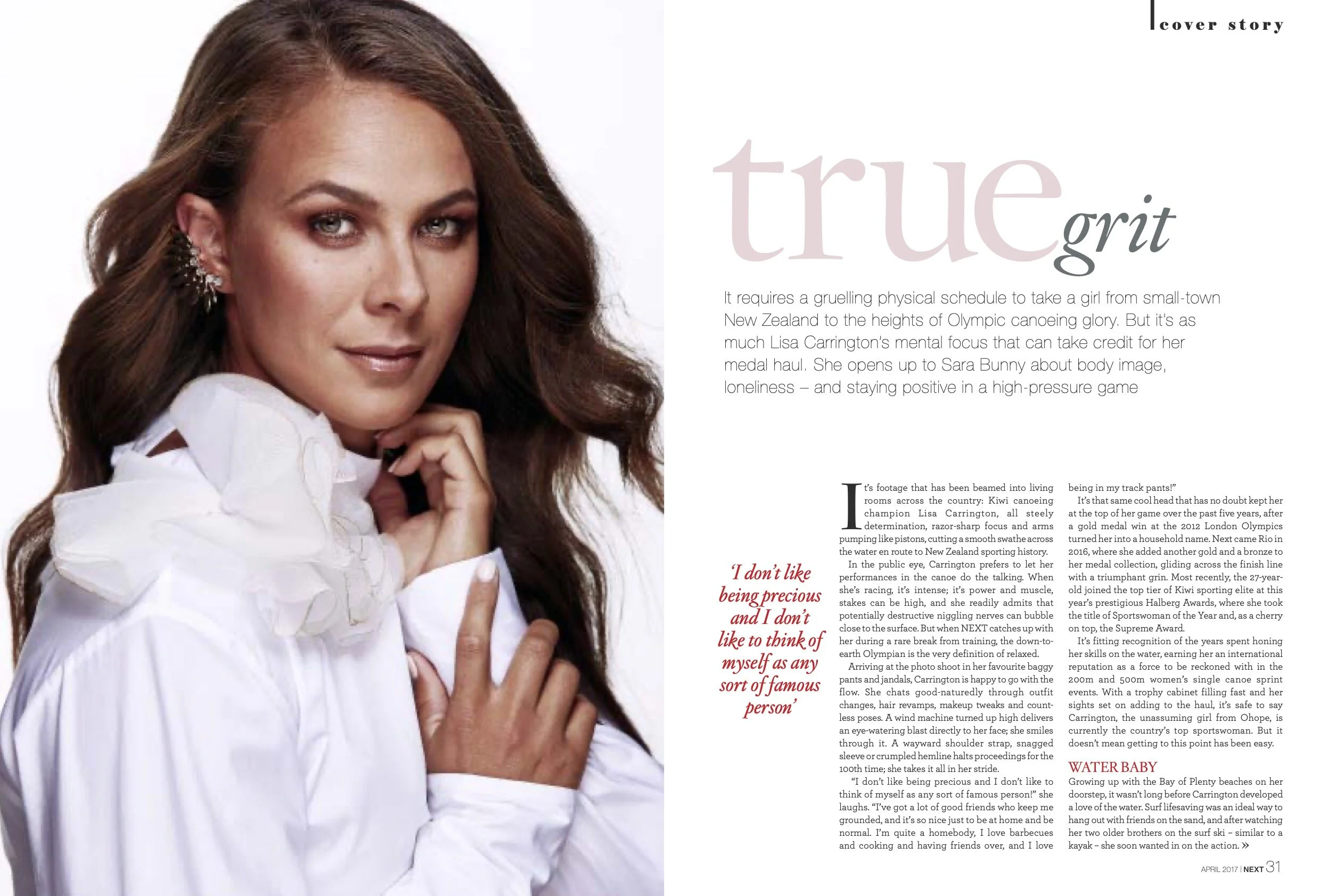 NEXT magazine Lisa Carrington