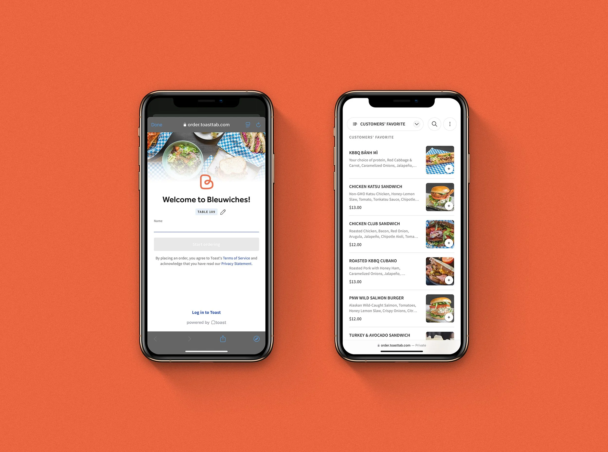 Seamless Self-Ordering System for Bleuwiches
