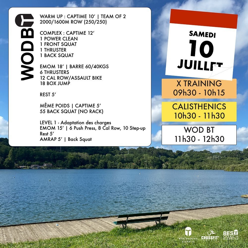 👉 Samedi 10/07/2021 @bestrainingbiarritz et @crossfitindarra 

#biarritz #bestraining #bestrainingbiarritz #crossfit #crossfitindarra #lacmouriscot