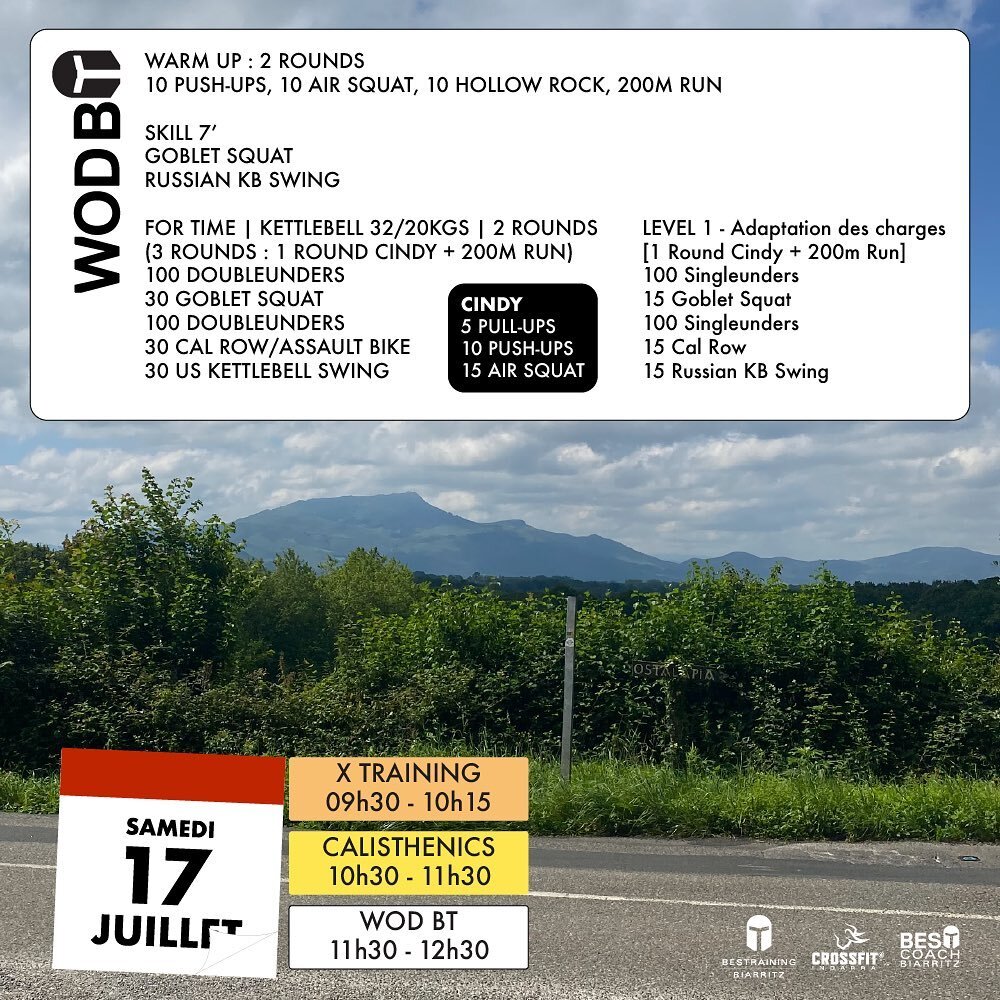 Samedi 17/07/2021 😎
@bestrainingbiarritz @crossfitindarra

#biarritz #bestraining #bestrainingbiarritz #crossfit #crossfitindarra #larhune #ostalapia