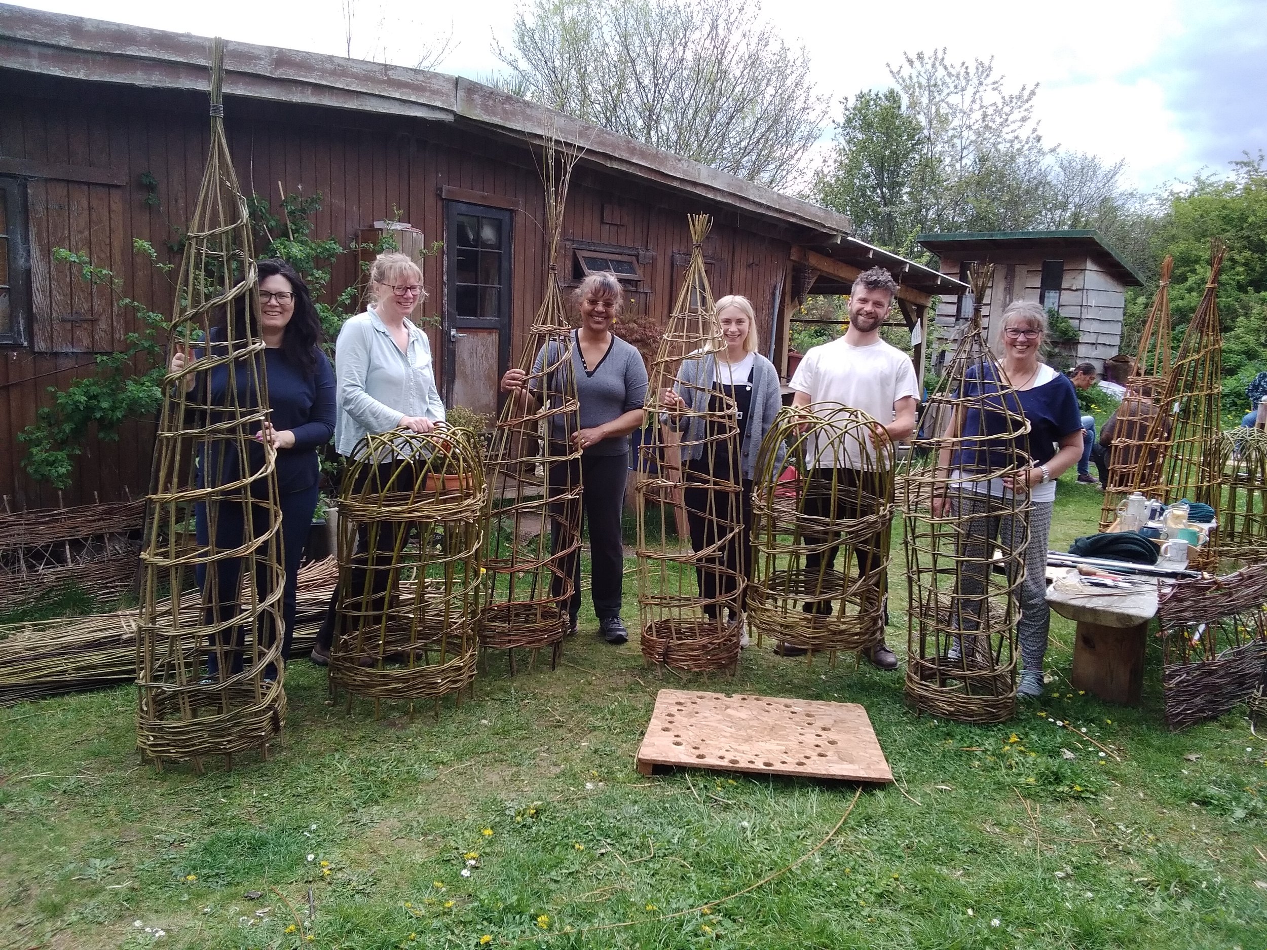 learn to make willow plant supports