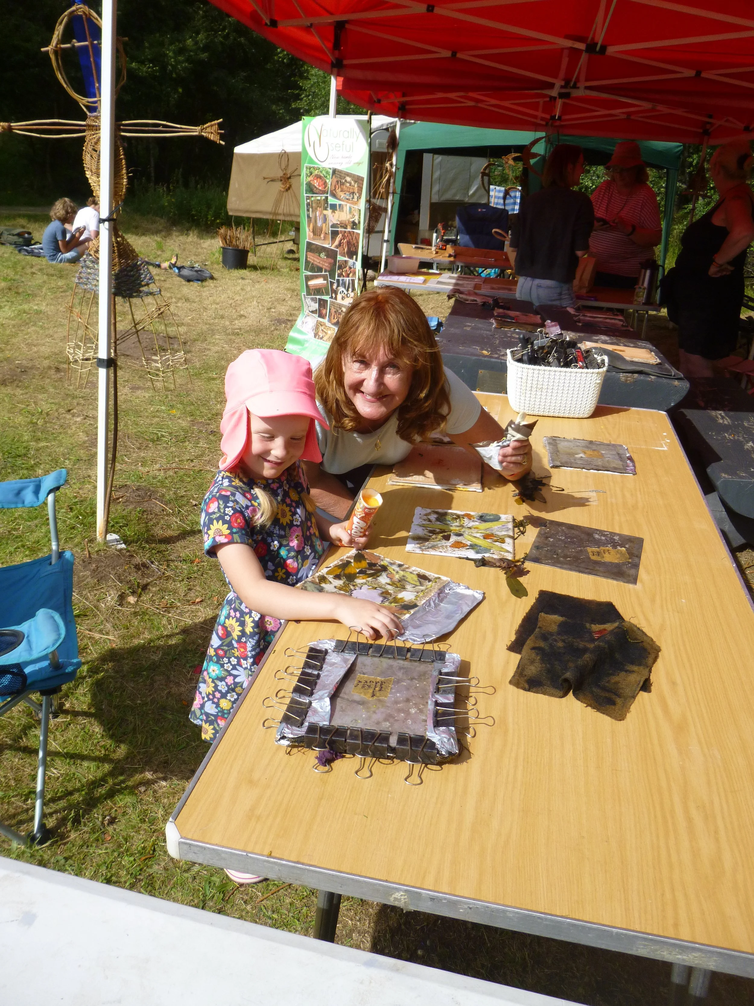 Eco printing at Boat of Garten