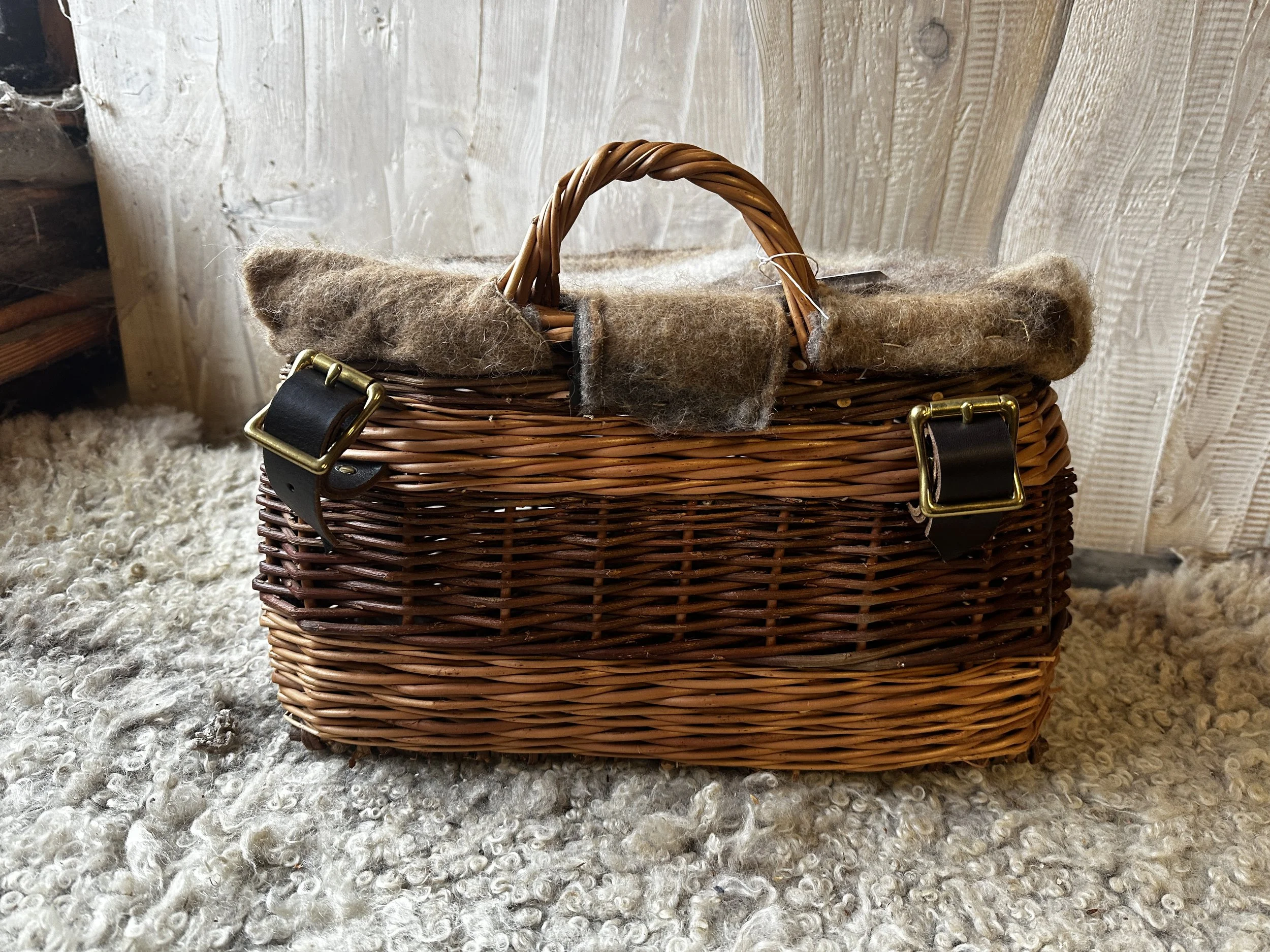 Bike basket with a lid