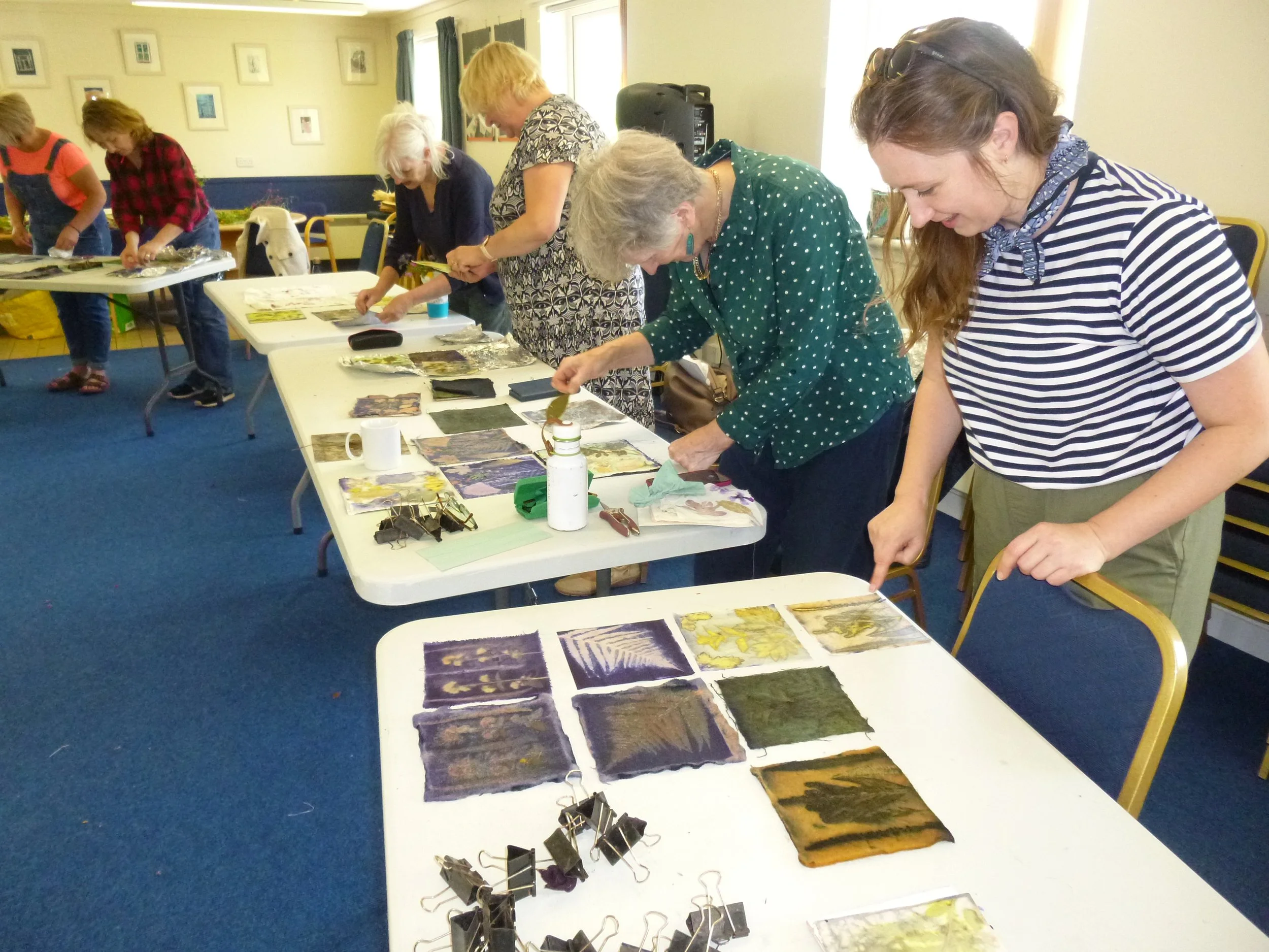 Eco printing workshop at the Cabrach Trust