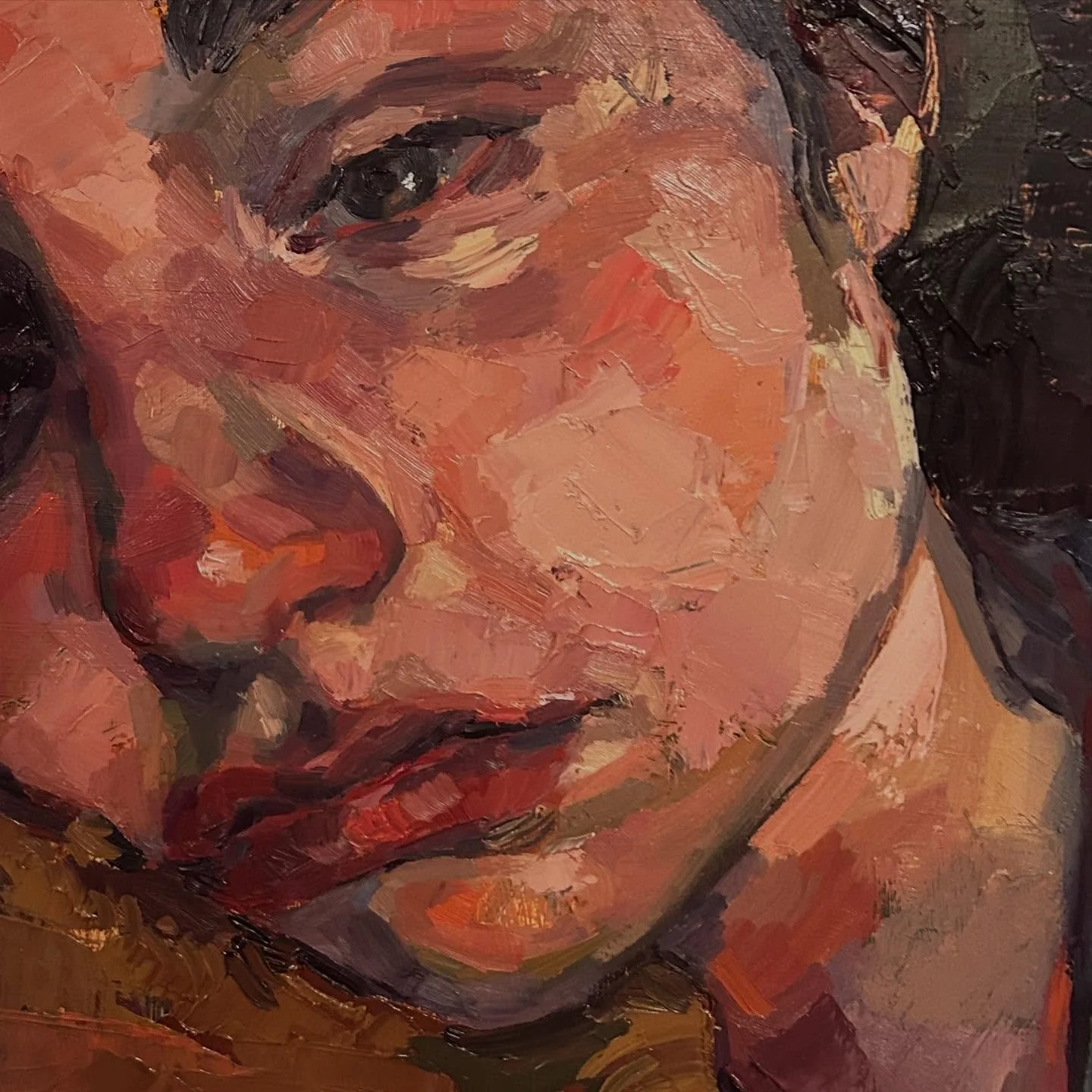 Close up

#art #artist #painting #painter #oilpainting #oilpaints #oilonwood #study #sketch #drawing #allaprima #selfportrait #portrait