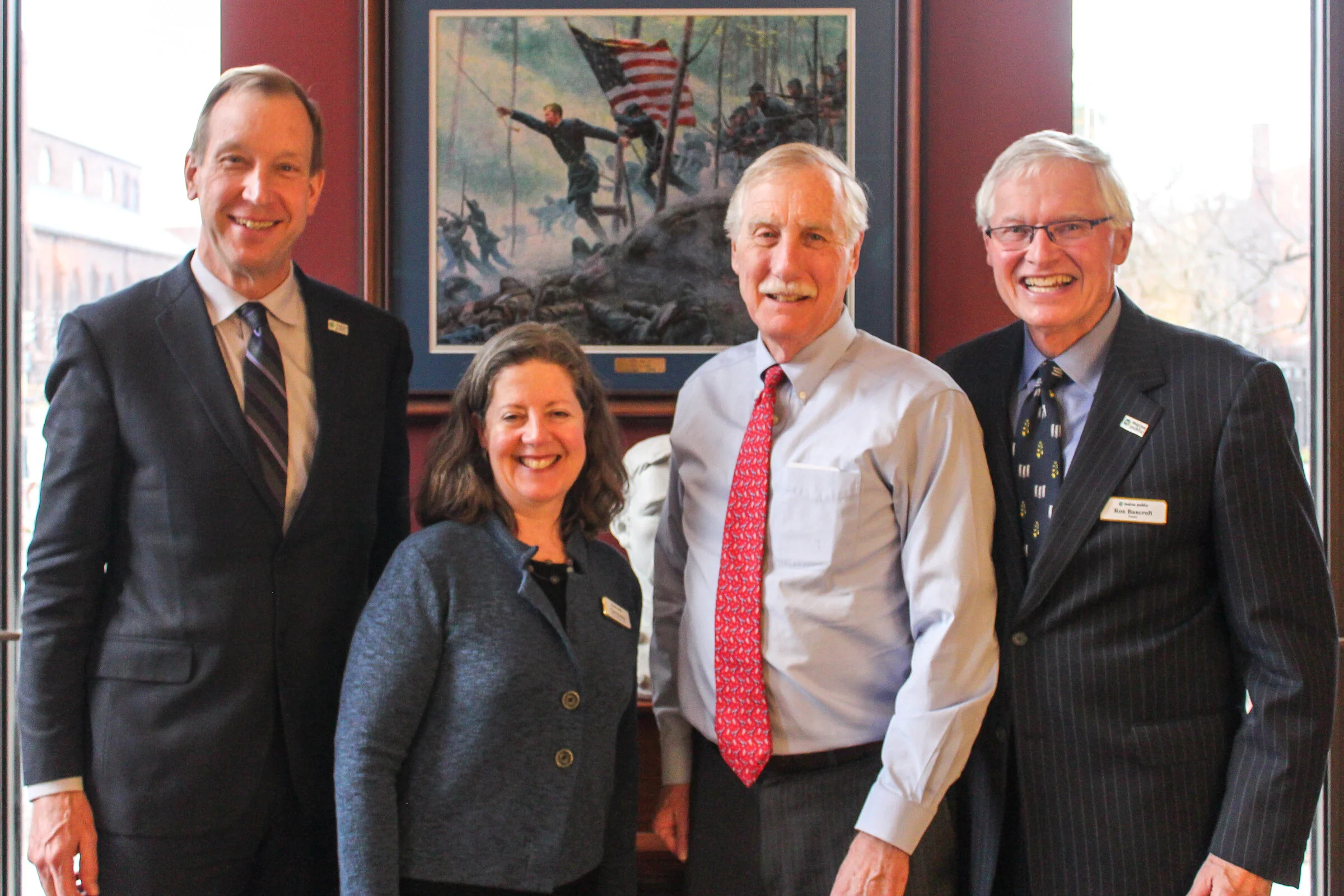 Mark with Senator Angus King