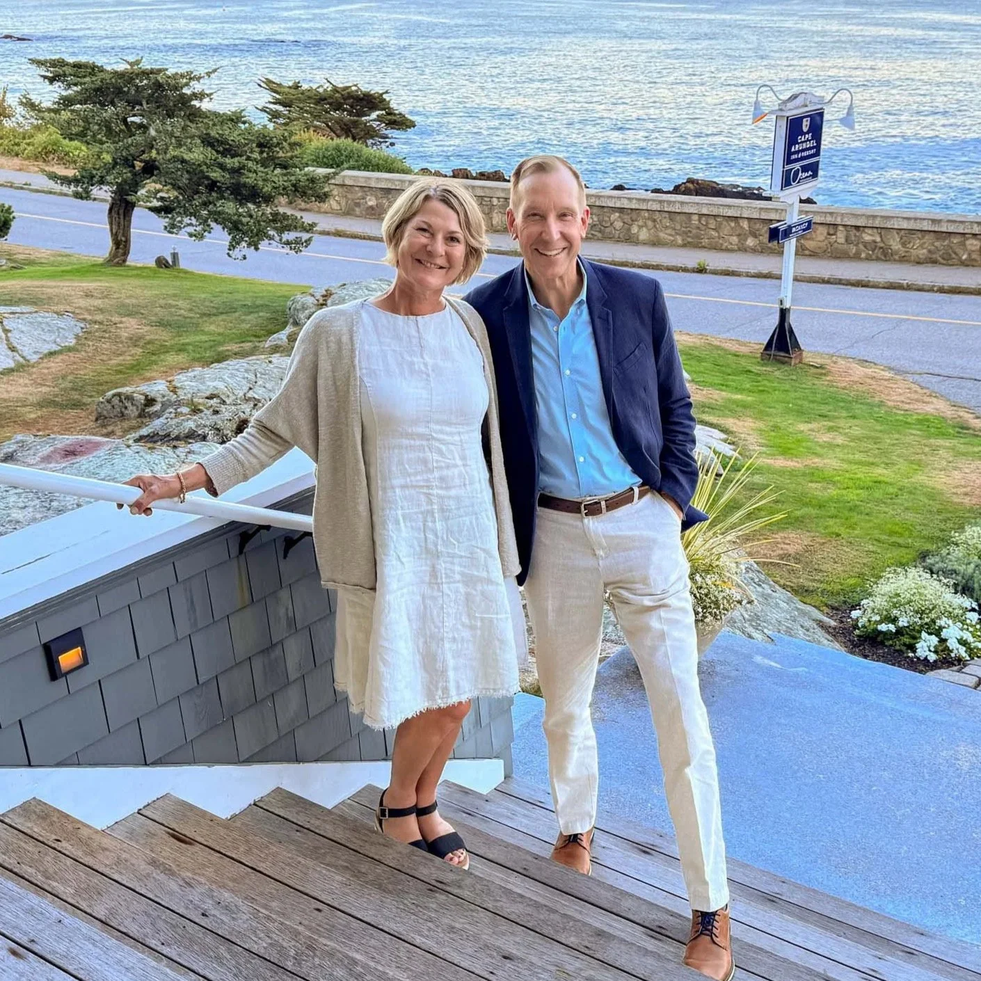 Marthe & Mark - Birdsong Advisors on the Maine coast.