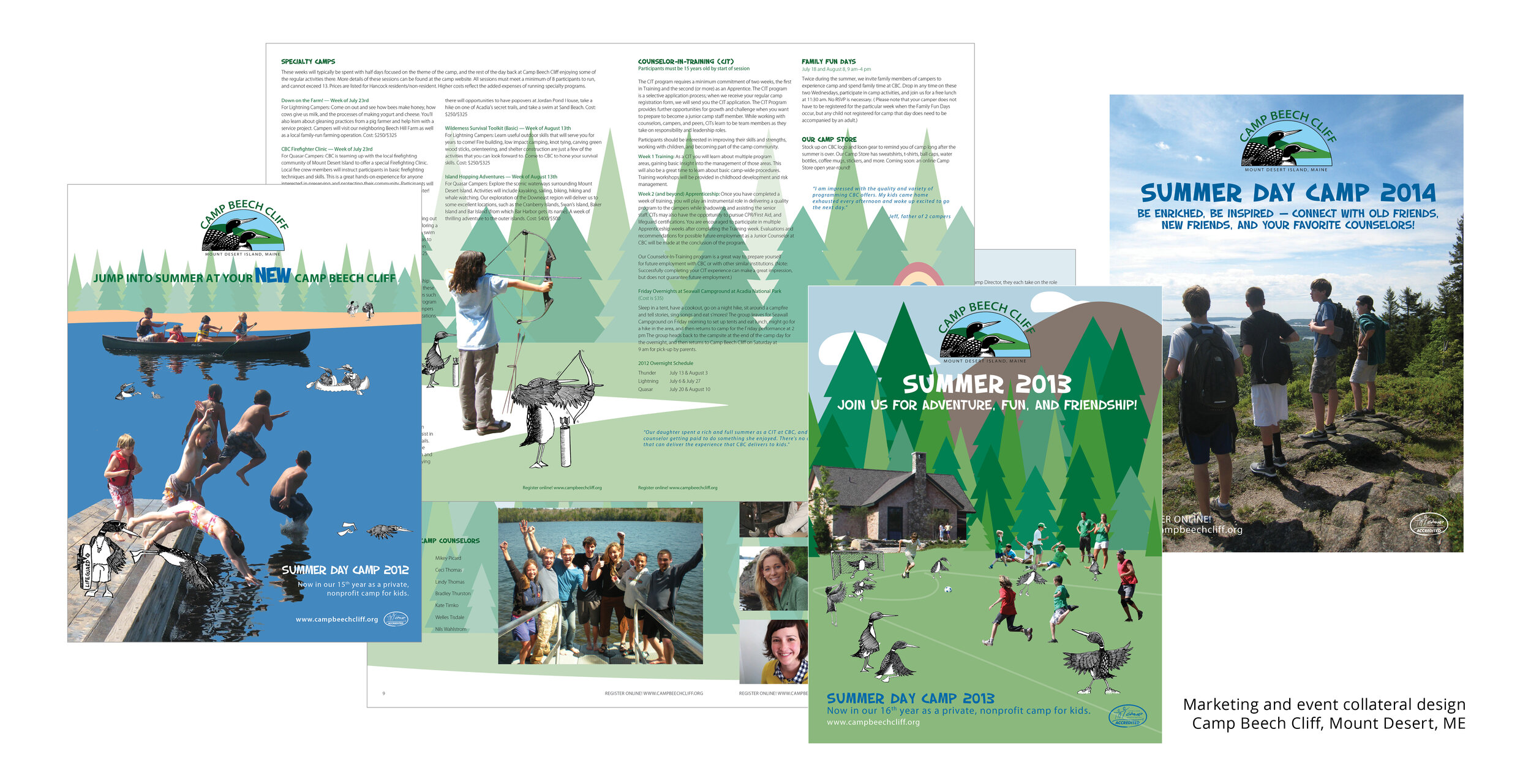 Camp Beech Cliff annual camper brochure mailer