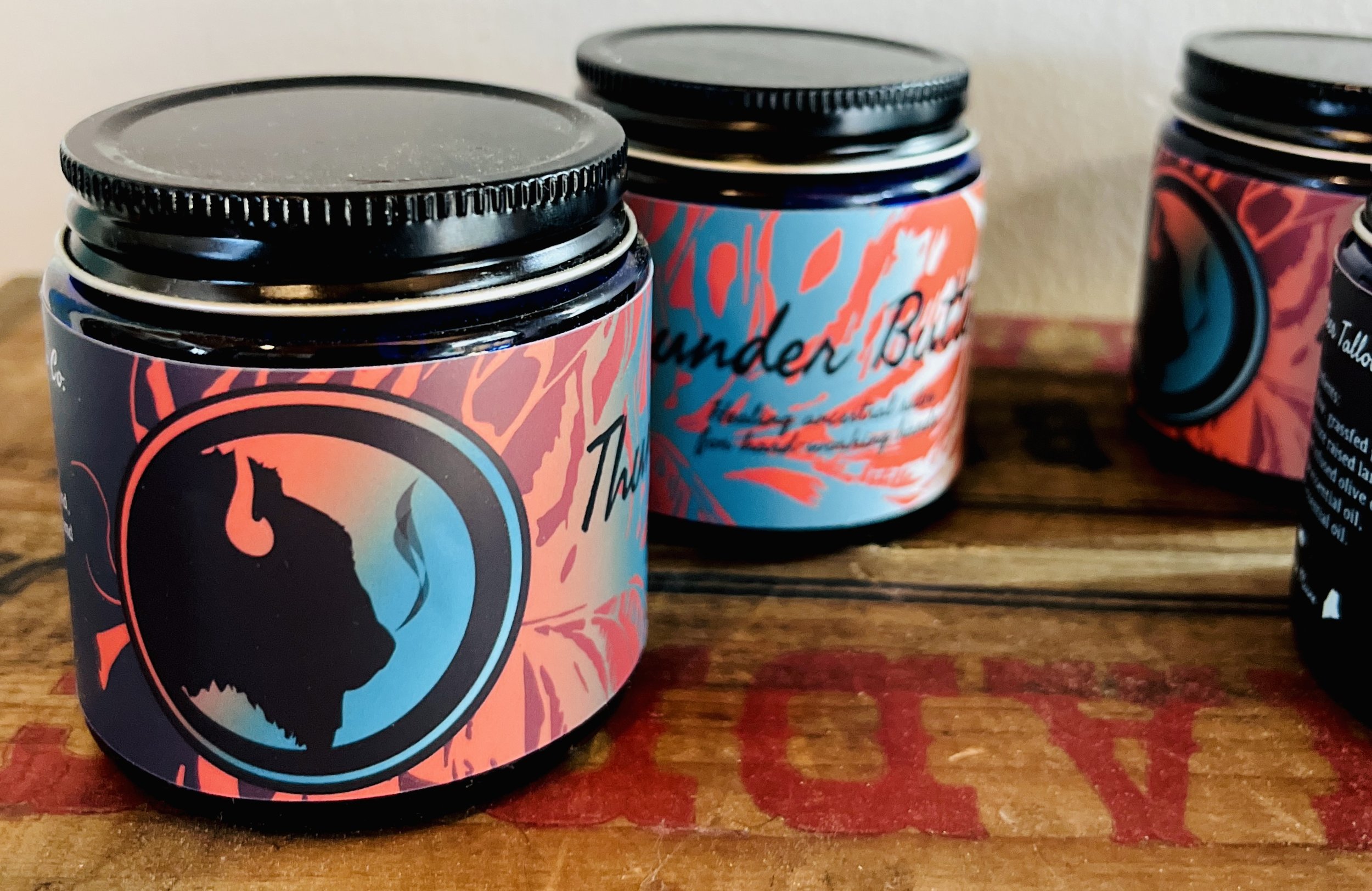 Body butter brand development and label design for the Salty Feather Tallow Co.