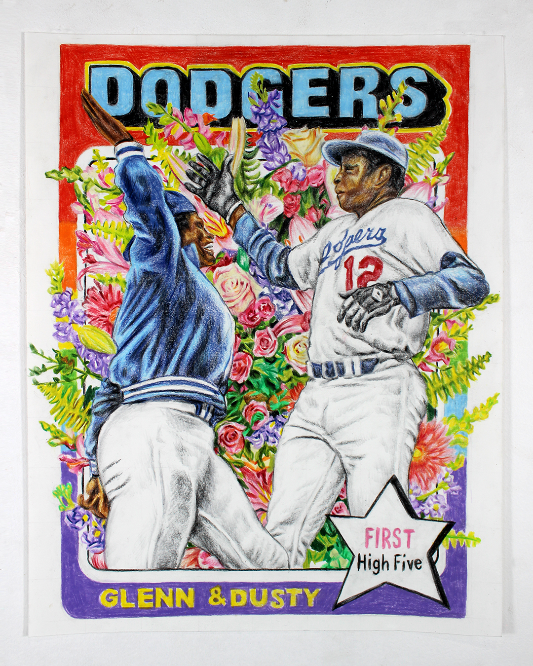 High Five Glenn Burke Dusty Baker Dodgers Colored Pencil sized 1.png