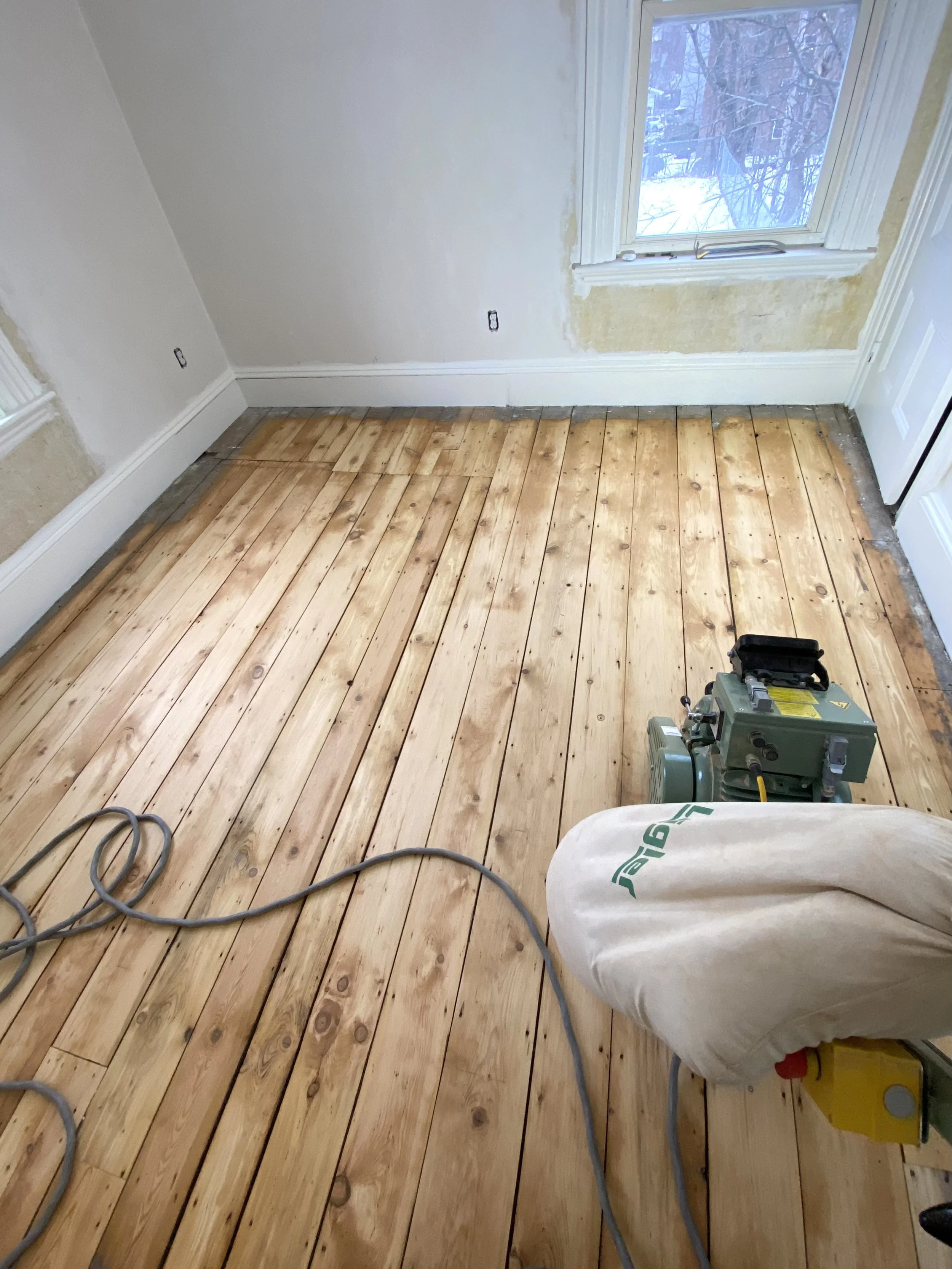 Antique pine sanding refinishing