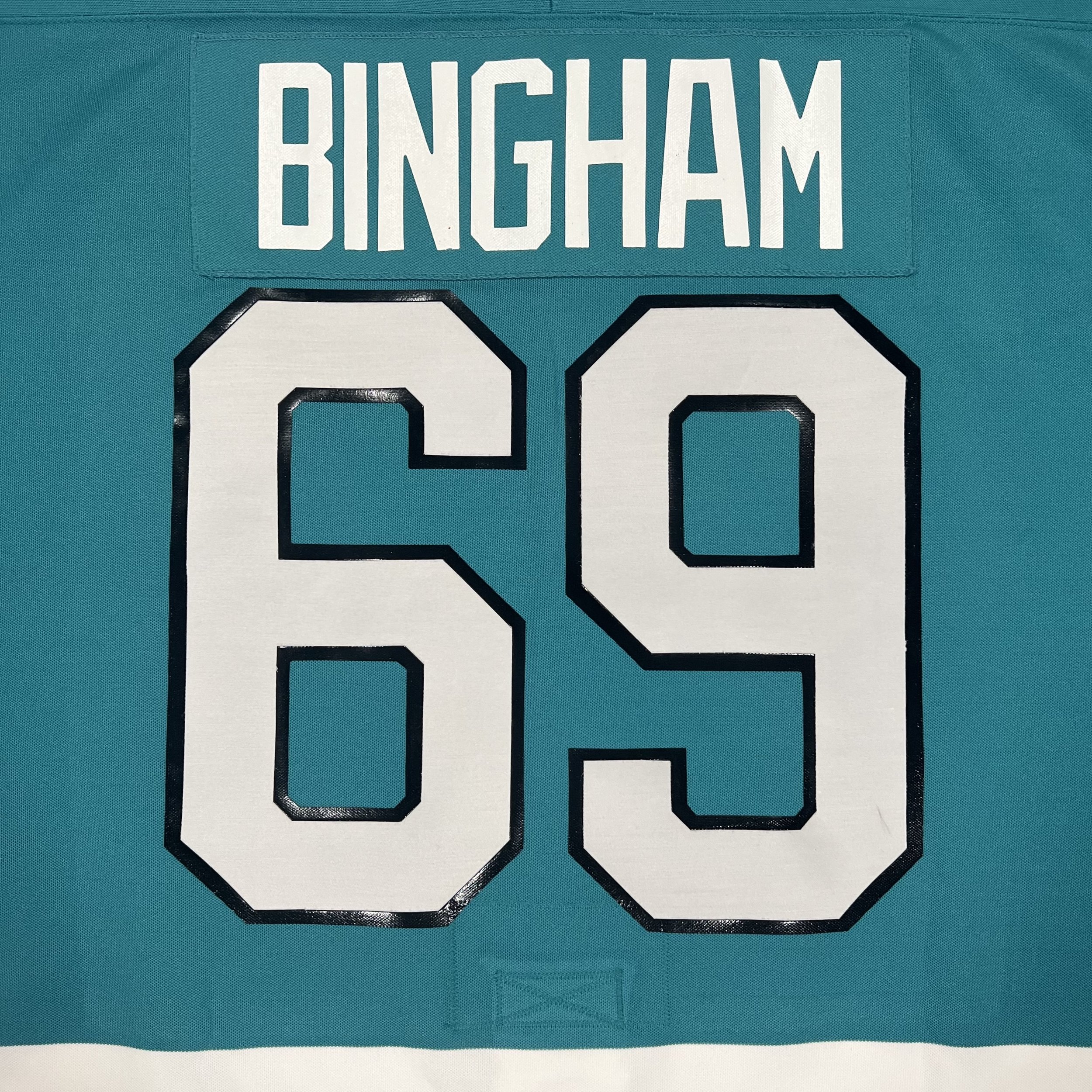 Pat Bingham - Teal (1991-1992 Pre-season) — Sin Bin Sweaters