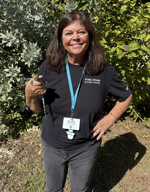 Kelly Parry-Sanchez, Volunteer of the month at Hobe Sound Nature Center