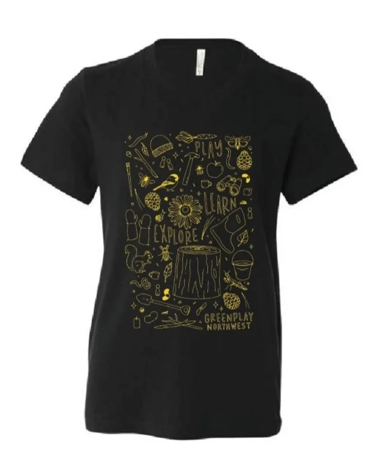 Youth T-Shirt in Black (Glow in the Dark)