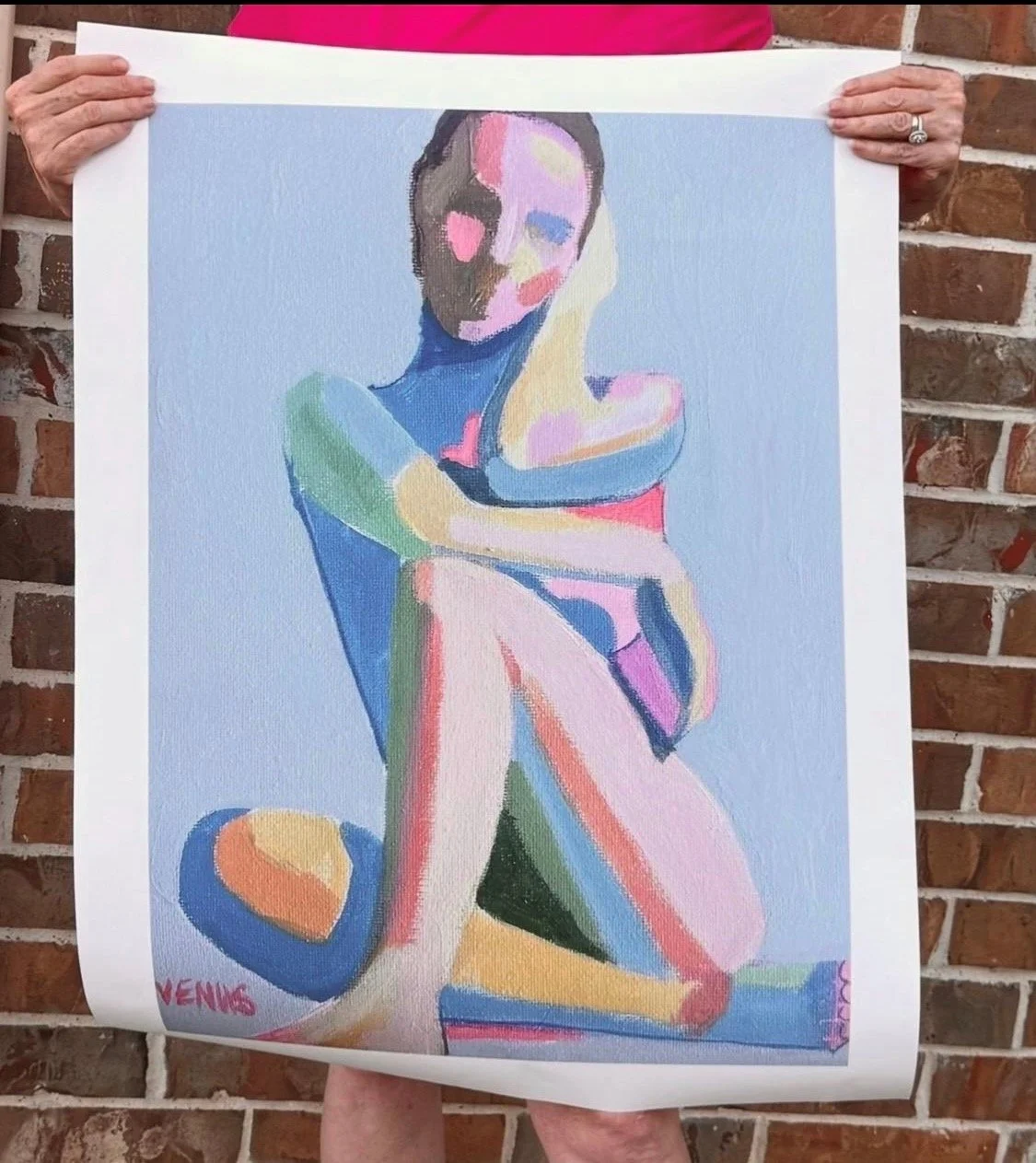 "BLUE GAZE" PRINT