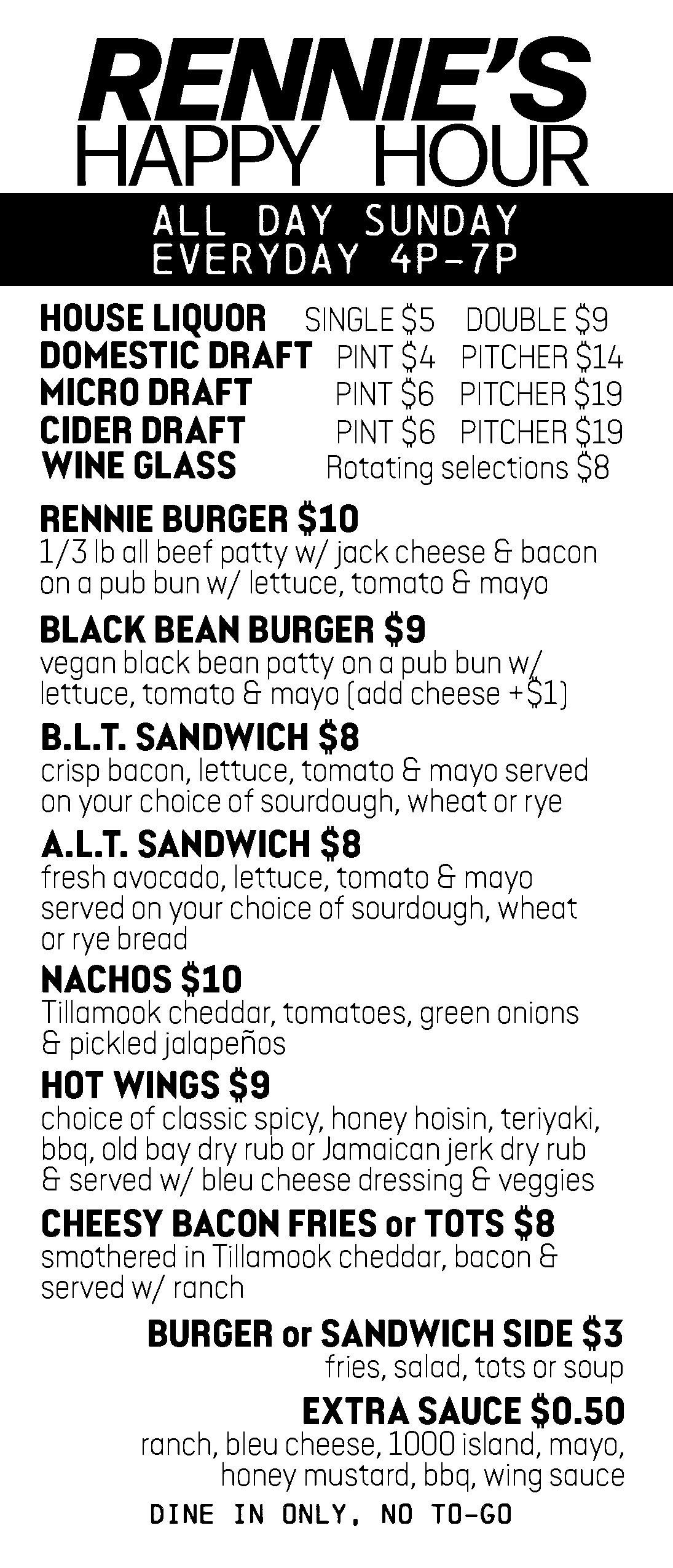 rennie's landing happy hour back menu