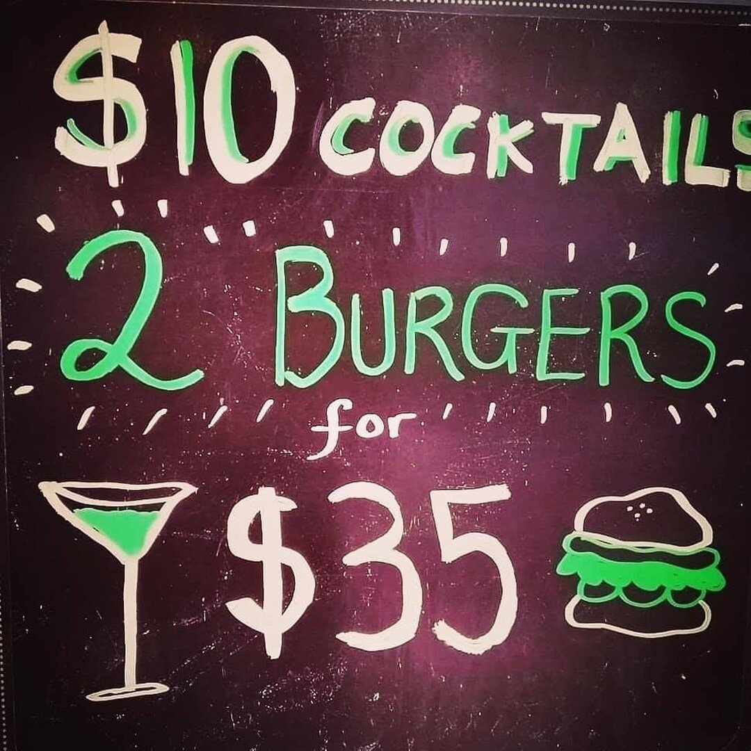 Ya, it's Friday! Don't miss our famous $10 cocktails 🍹 🍸 🥂 
Plus 2 burgers 🍔 🍔 🍟 for $35. Including the popular Burger Wellington &quot;Bangalore Empire&quot; still available

#twoburgersfor35
#$10cocktails
#burgerwellington
#bangaloreempire
#j