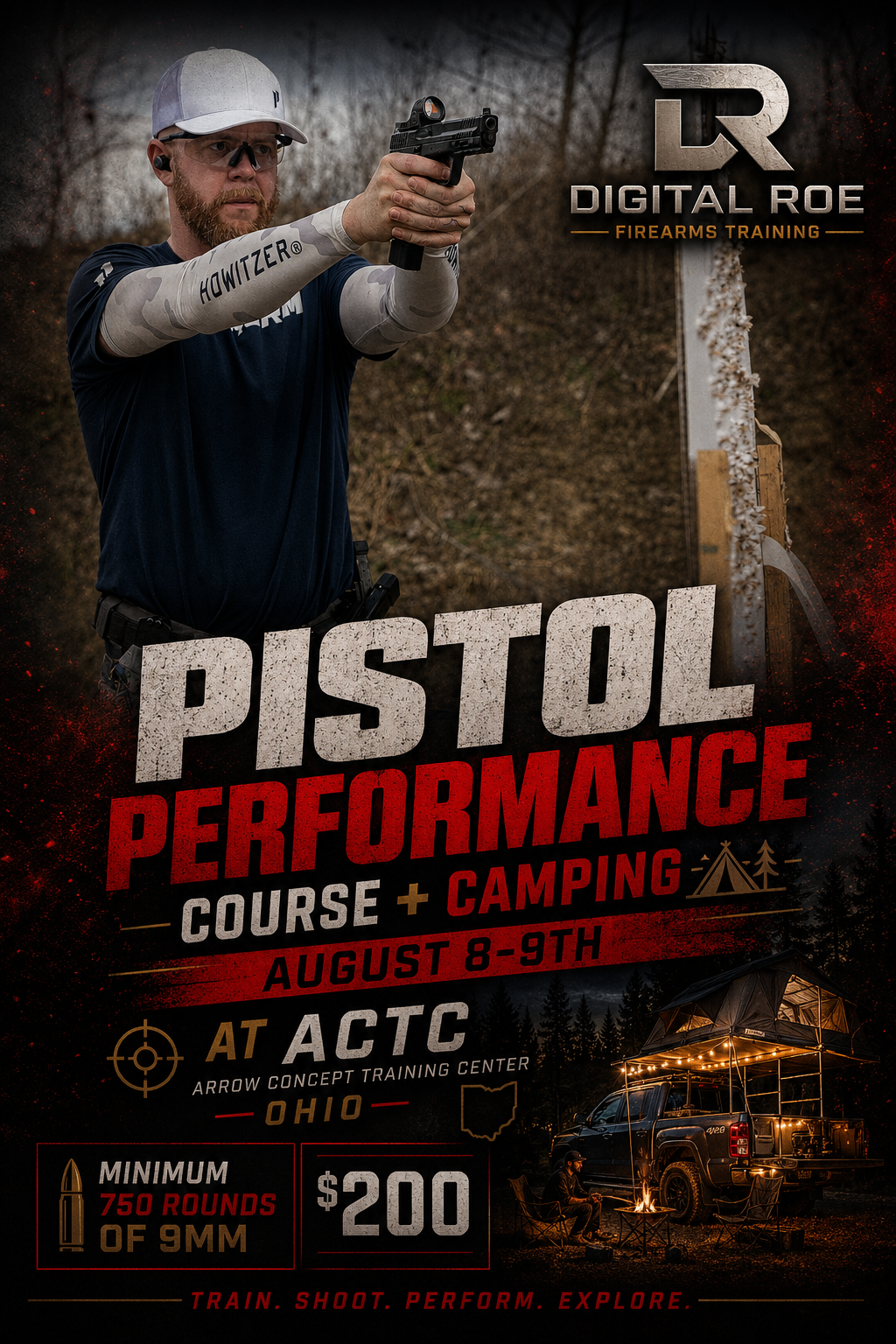 Pistol Performance & Camping Event - ACTC Arrow Concept Training Center - August 8-9th