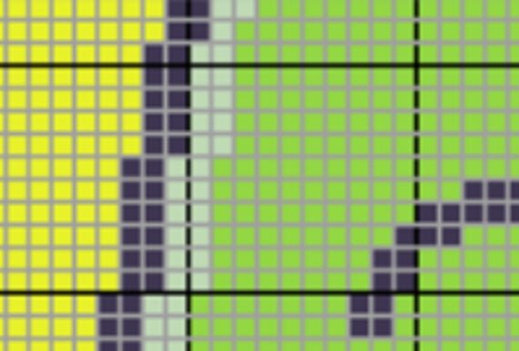 MiniC2C 70x70 Cute Daschshund Weiner Dog, Graph + Written line by line  color coded block crochet pattern — Gaggy's Graphs