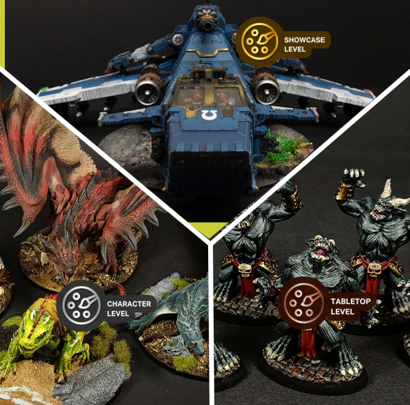paint levels for commission painting showcase character and tabletop levels