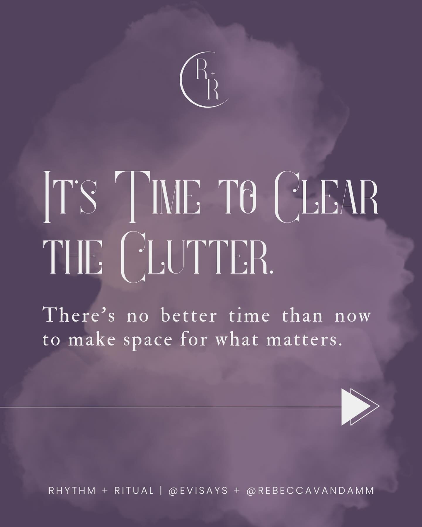 🧹It&rsquo;s Time to Clear the Clutter, and there&rsquo;s no better time than now. 

Whether you&rsquo;re navigating a messy home or office space, a to-do list you can&rsquo;t seem to get on top of, or struggling to get your self-care needs met, clut