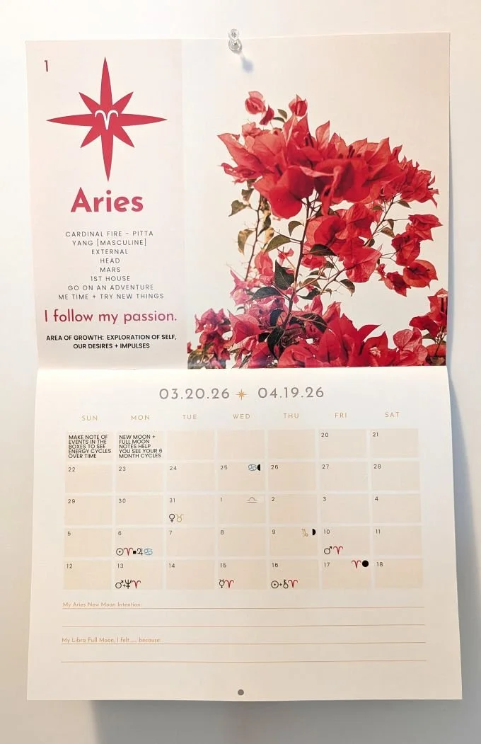 NOONLIT SAGE Astrology Calendar 2026-2027