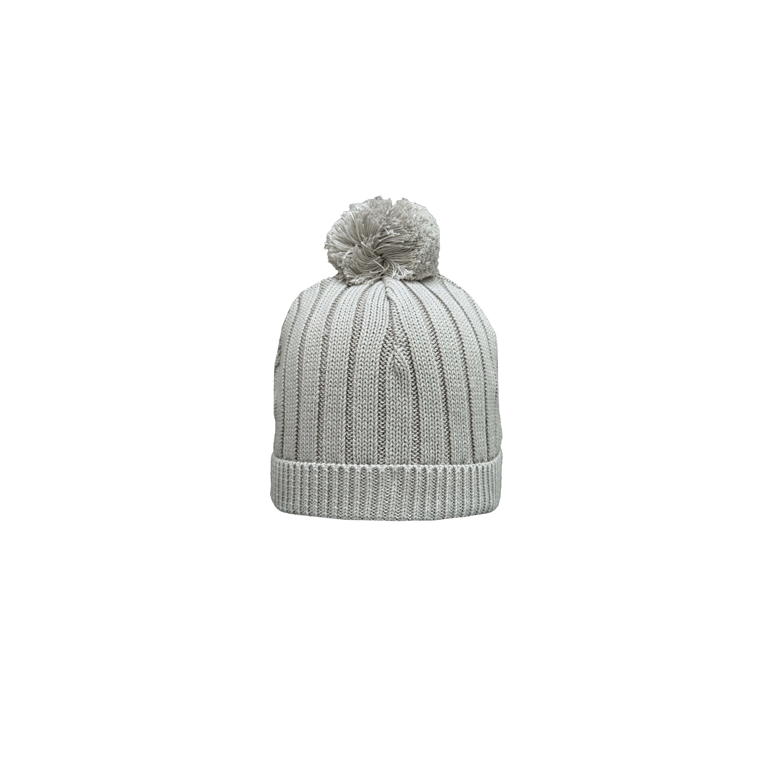 Halo Rib Knit Beanie Pebble