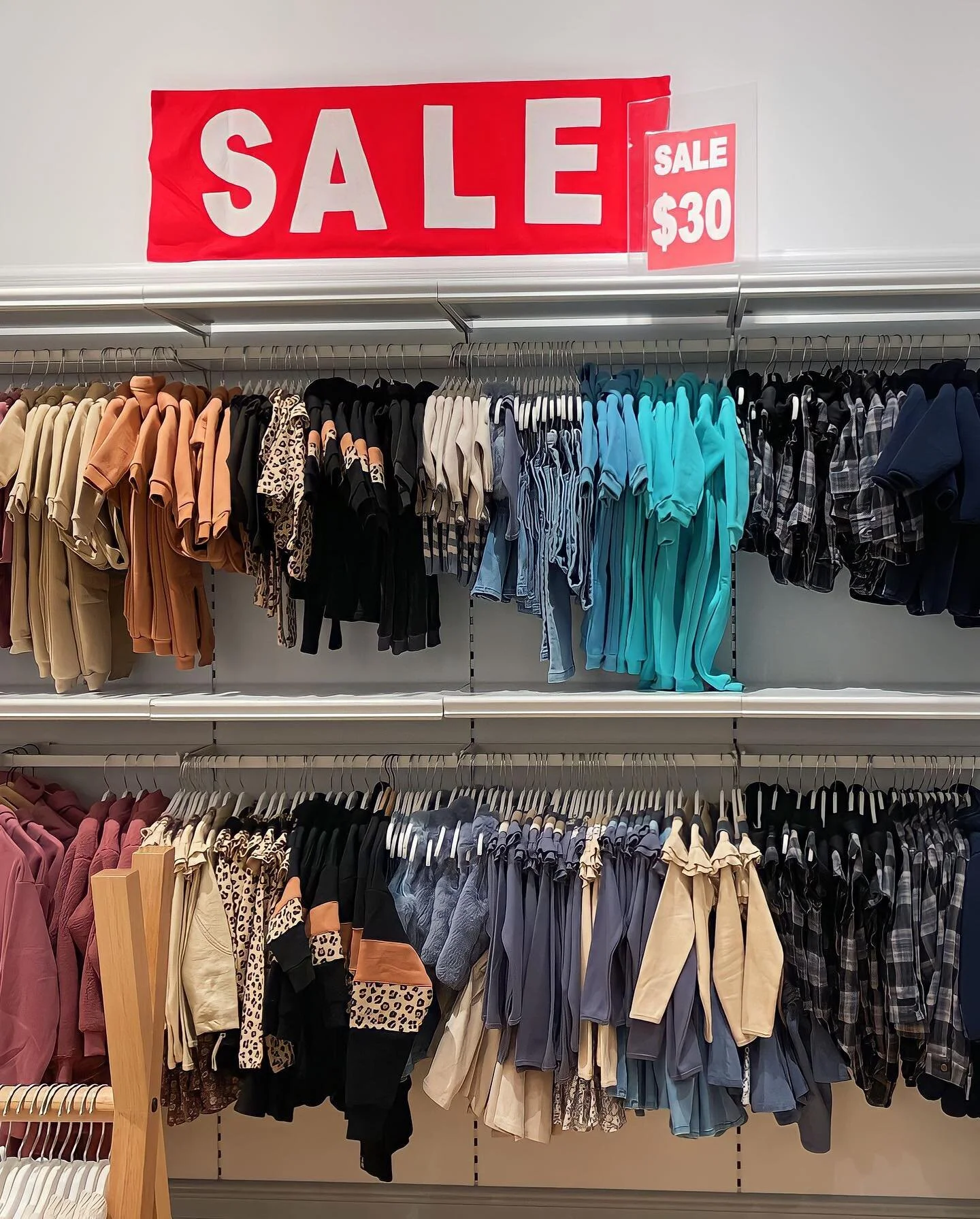 Huge sale in store only, rush in for a bargain as there are limited quantities. Perfect time to grab a size up to put aside a few things for next year 😉