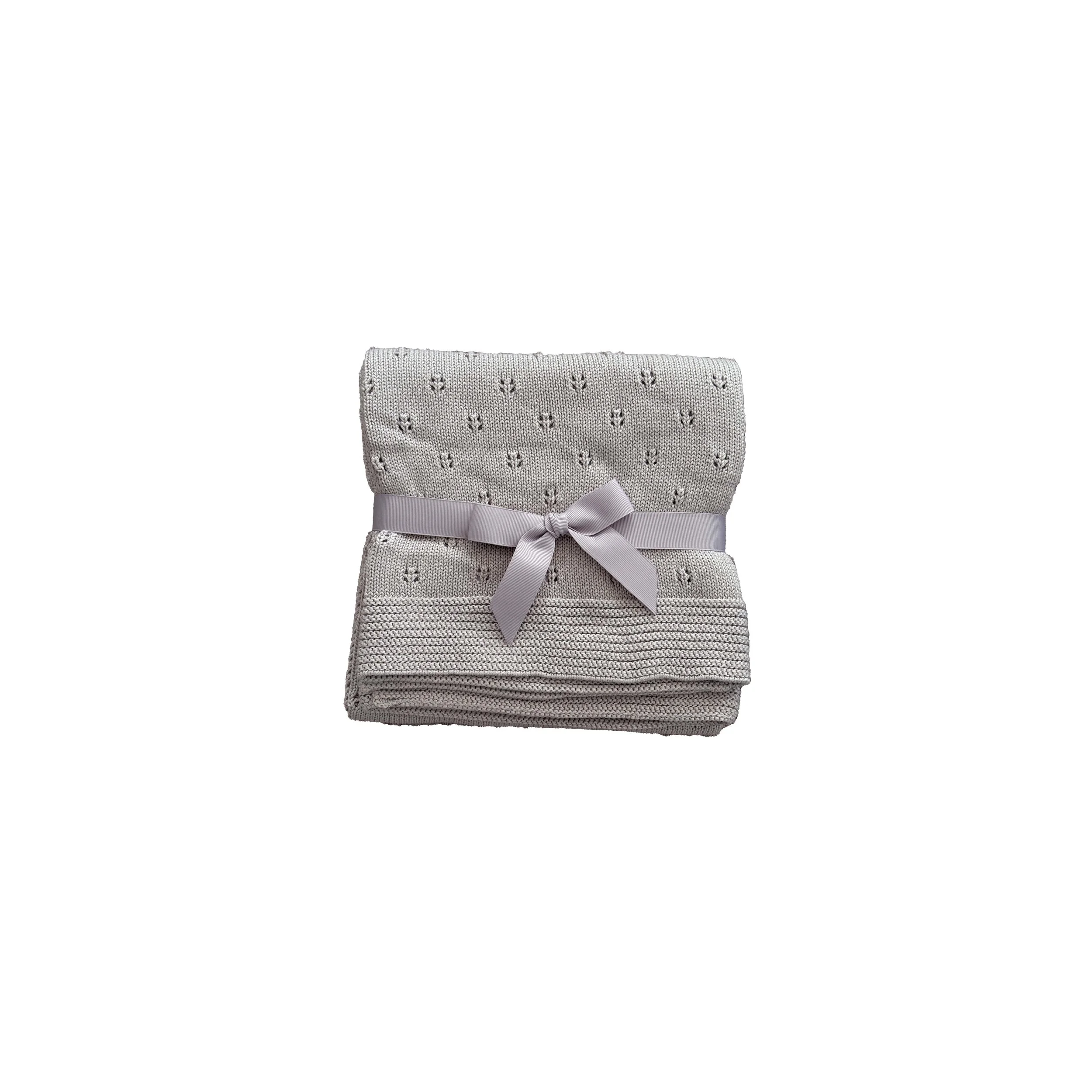 Halo Pointelle Blanket Pebble