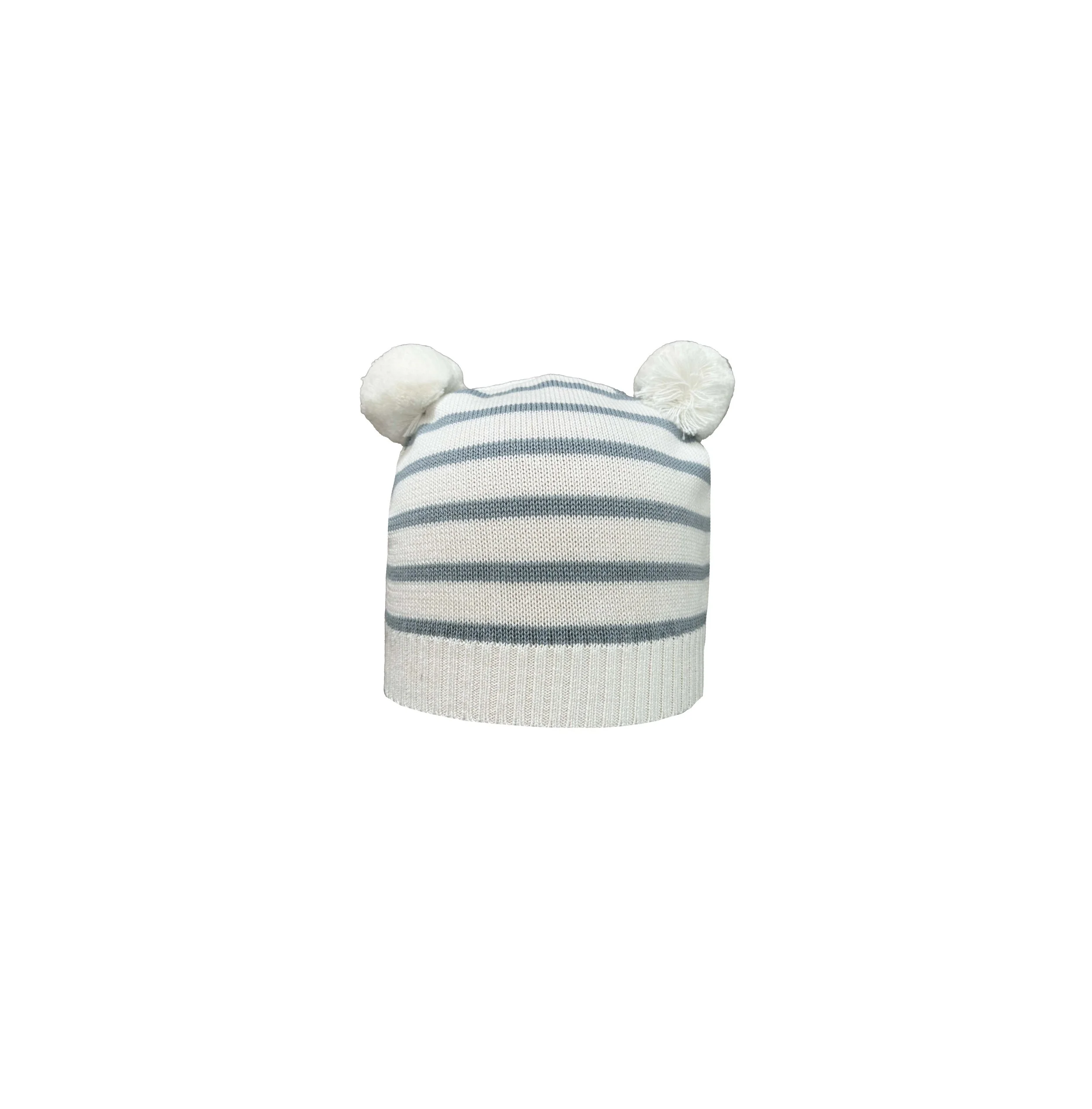 Halo Stripe Beanie Off White Pacific