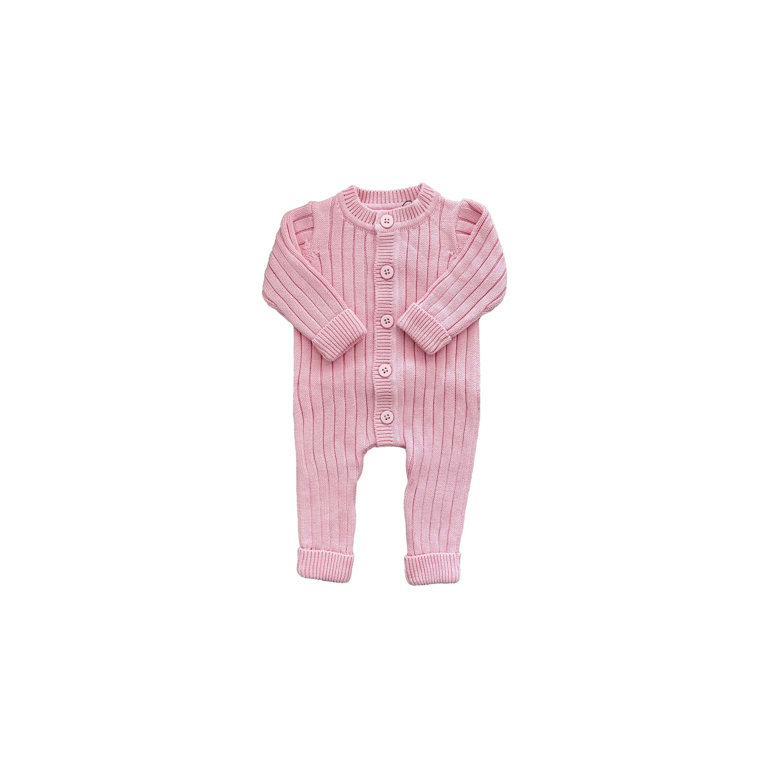 Halo Rib Knit Romper Floss