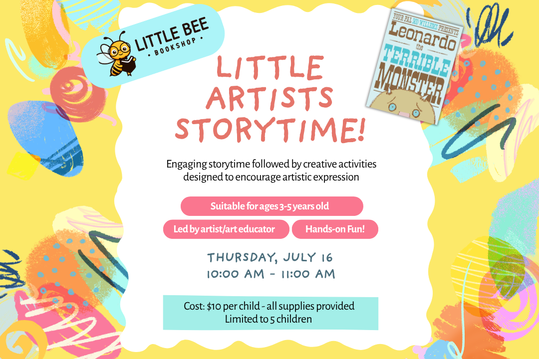 POSTPONED: Little Artists Storytime