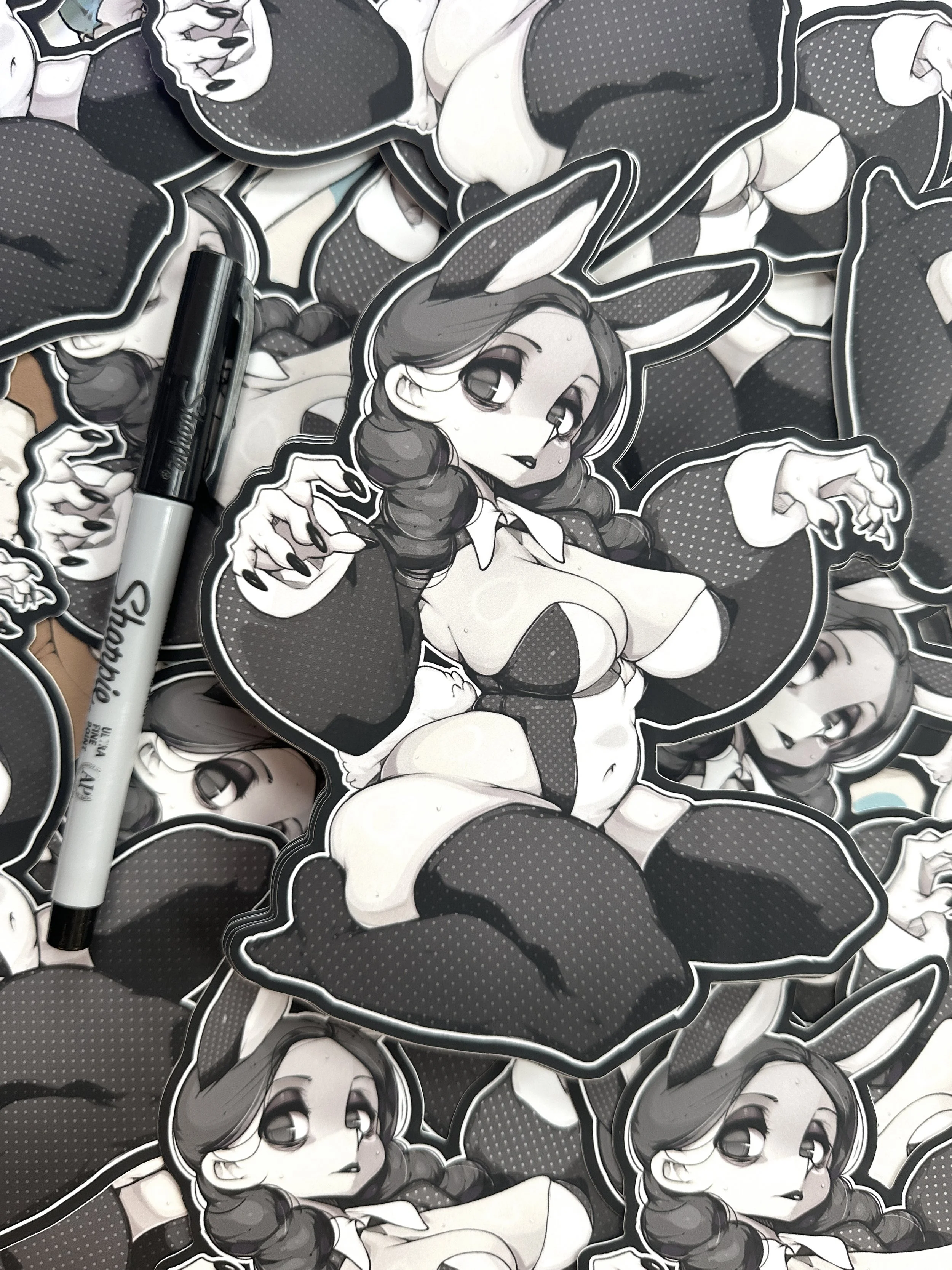 Very Very Tired Bun XL Sticker