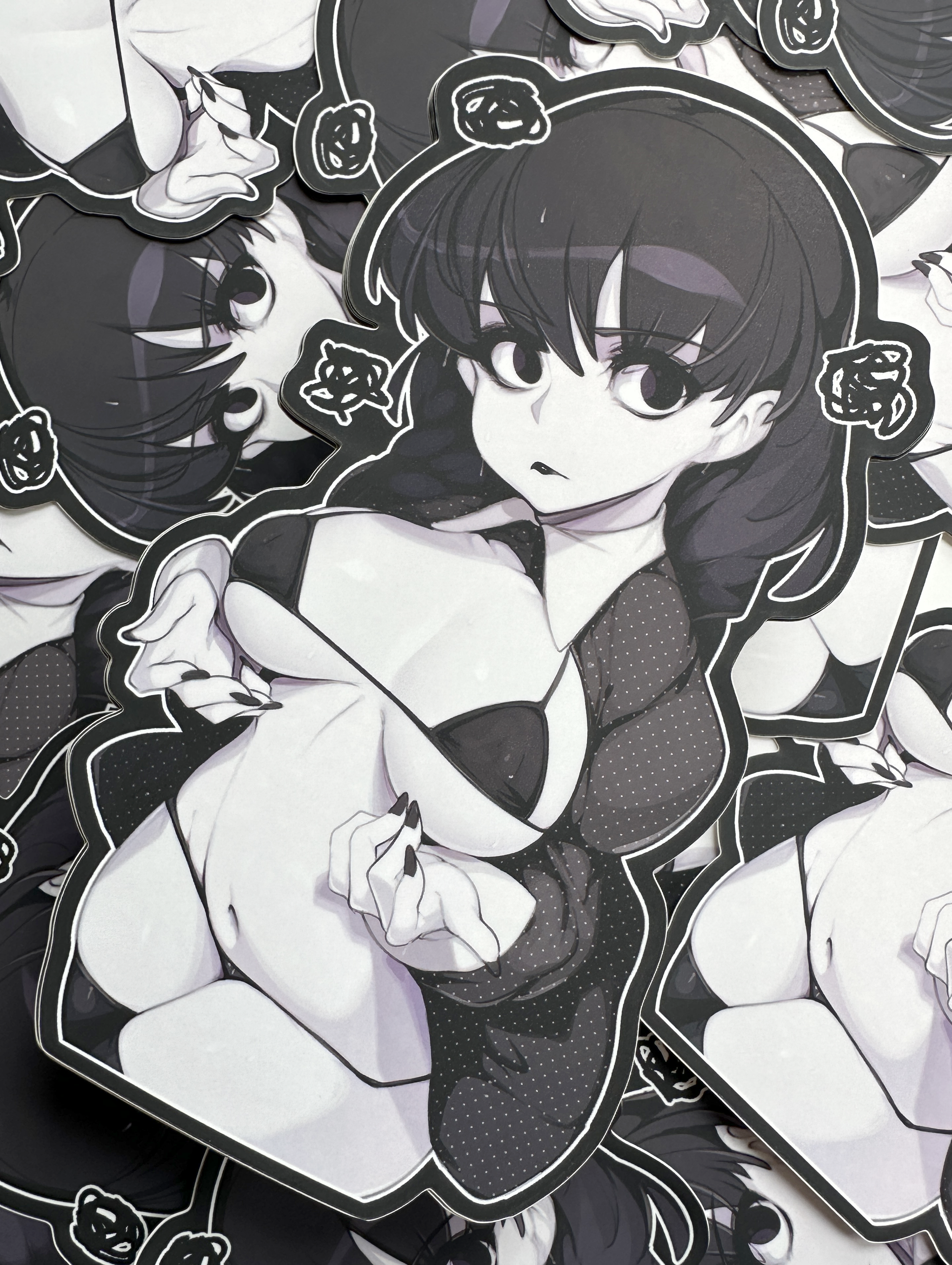 Wed Goth Very Pale 8" Matte Sticker