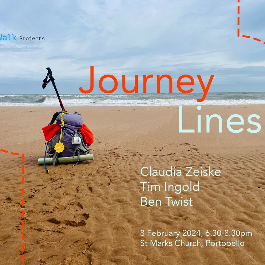 Please join me in conversation with Tim Ingold about my Slow Coast 500 along the entire North Sea coast line of Scotland.

Journey Lines&rsquo; will bring together discussion around path making and place making, to consider tourism and access along o