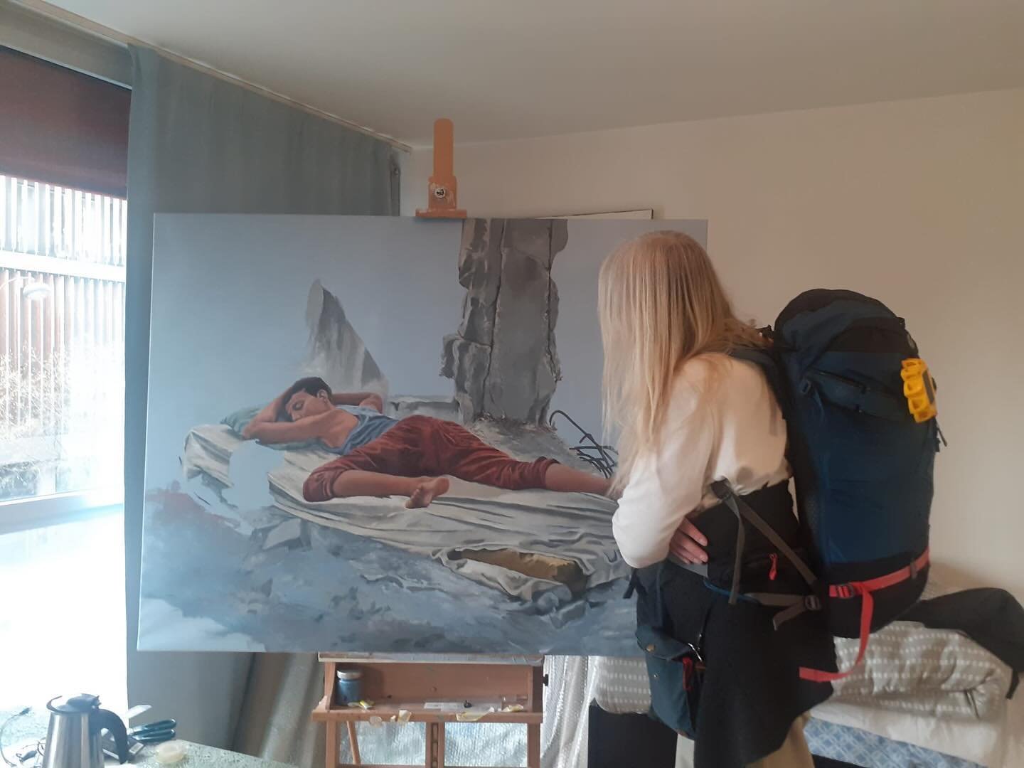 Last month I did a stopover in Paris when training back home from Munich.

This gave me the great honour of visiting artist @may_murad_artworks studio who was an artist in residence in collaboration with @rachelbrideashton with us at @deveronprojects