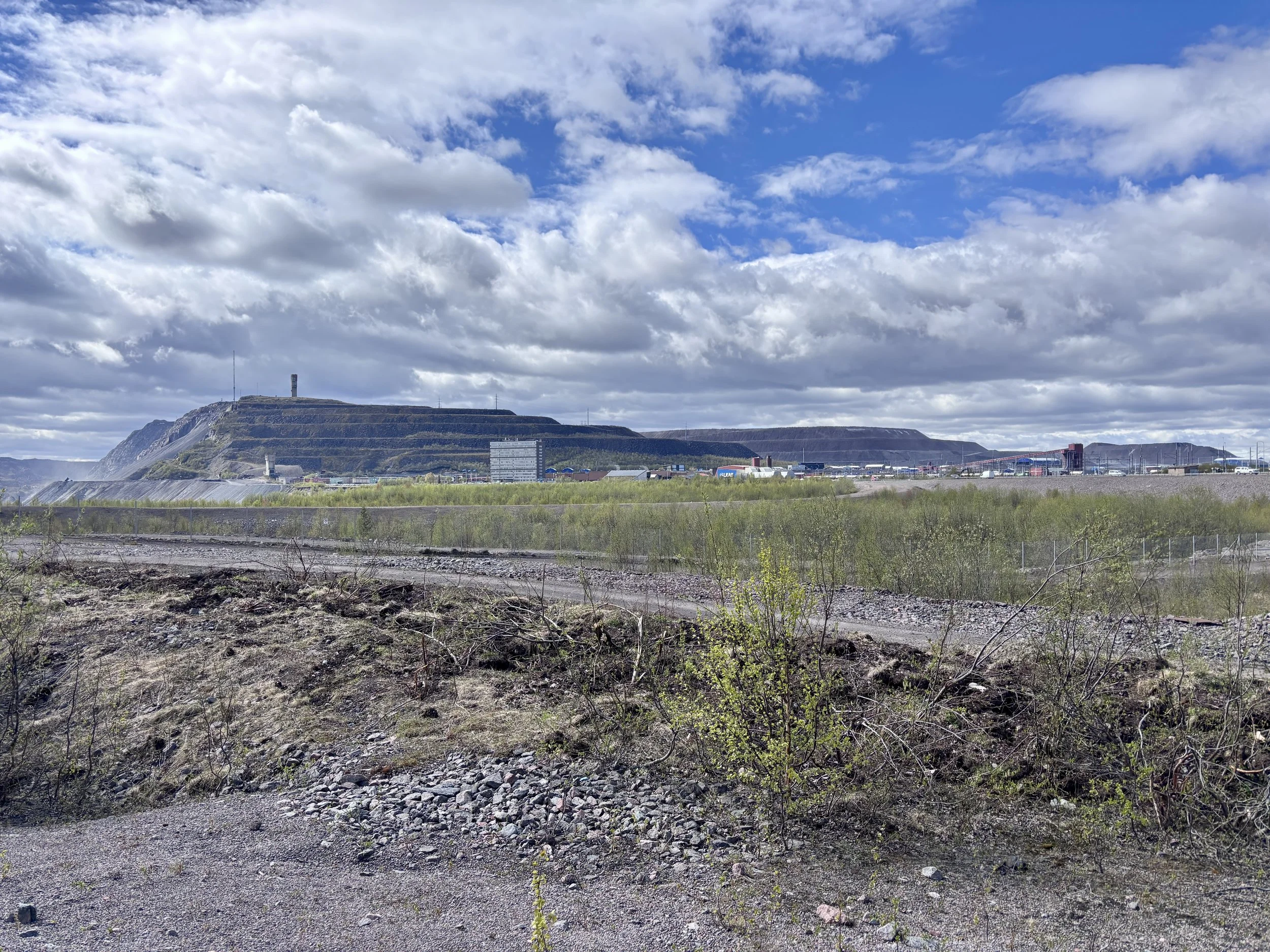 Kiruna: old and new town