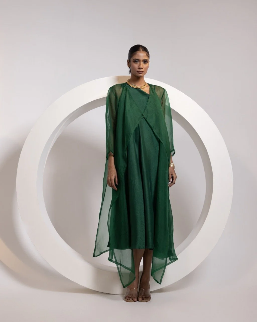 green emerald velvet dress Green Pearl String Mermaid Pageant Dresses Sheer Long Sleeve Formal Gown 25017 Green / US14