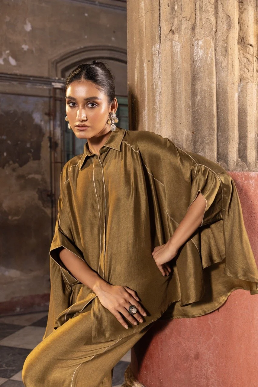 Flowy Olive Co-ord Set