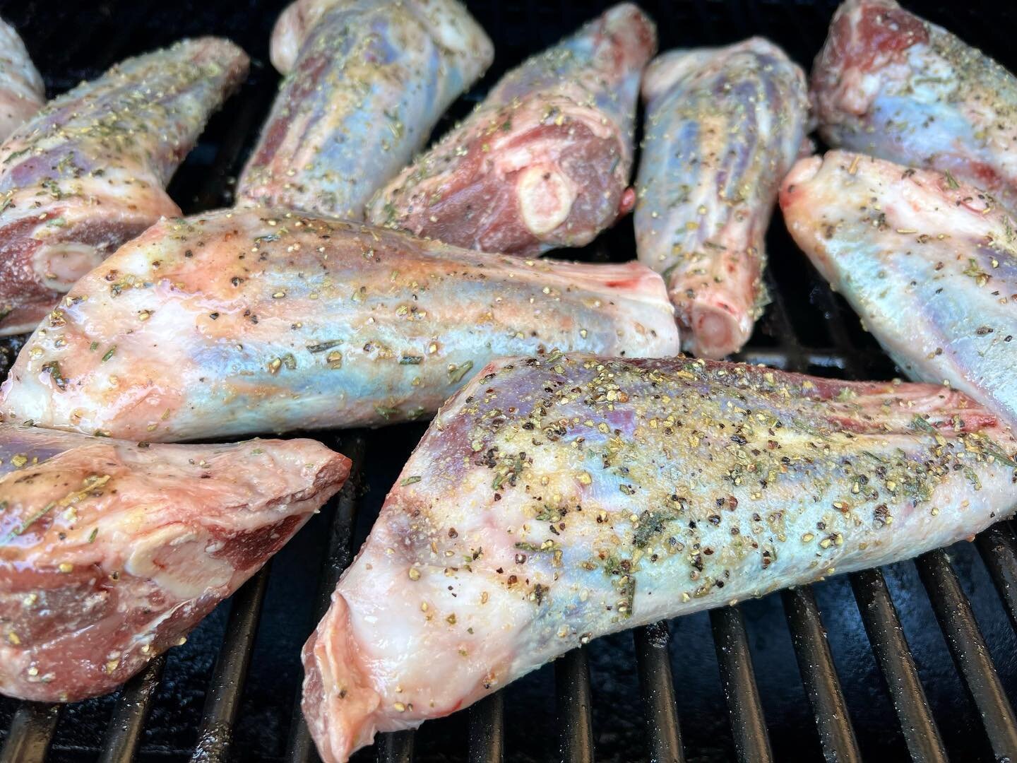 Lamb shanks in the smoker cooking away for tonight&rsquo;s dinner.
Available till sold out 
Book by calling 65556060 or hit the messenger button below #bbqlambshank #bbqlamb #yum #bbq #eatlocal #barringtoncoast #forster #tuncurryforster #tuncurry