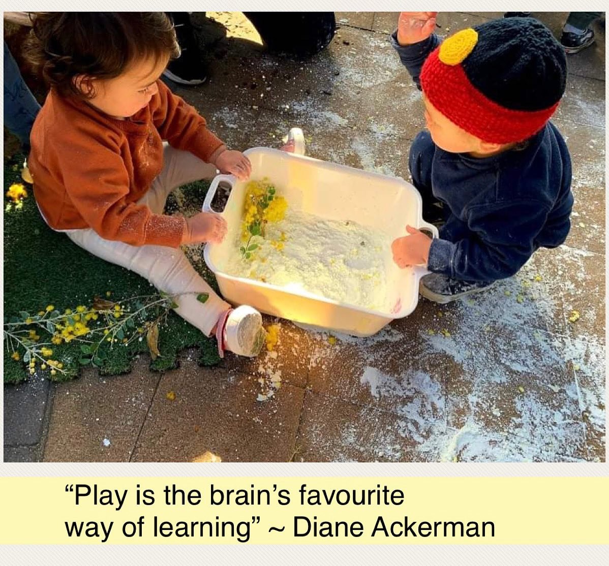 We acknowledge play as an essential element to children&rsquo;s learning and development. Play is unique to each child and allows children to explore and make sense of their world.