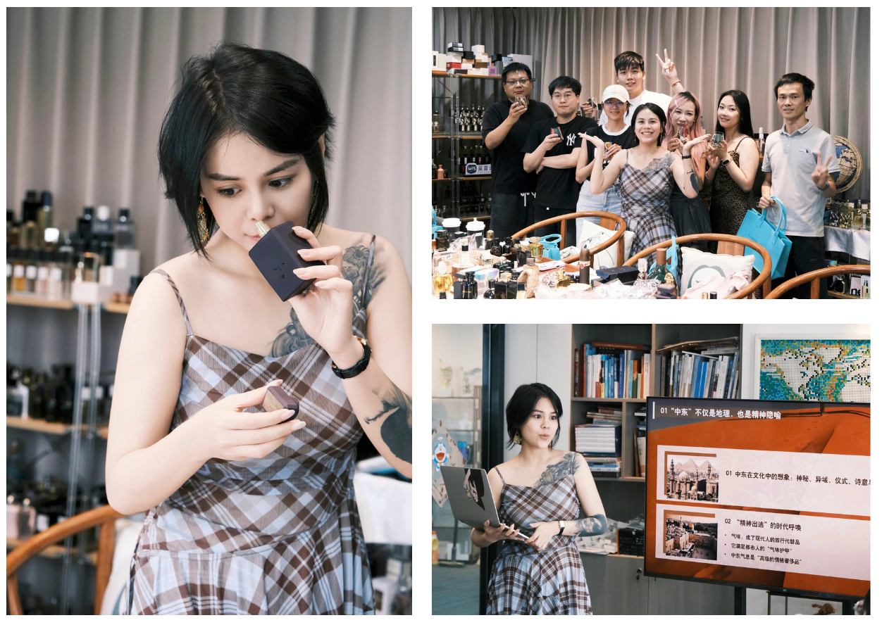 Chinese consumer focus group testing Arabian Oud perfumes — market research conducted by Shanghai Jungle.